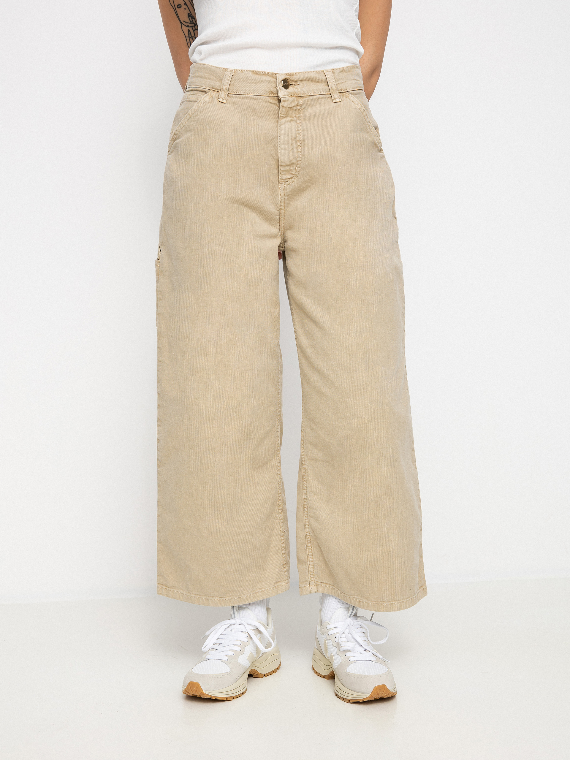 Spodnie Carhartt WIP Jens Cropped Wmn (dusty h brown)