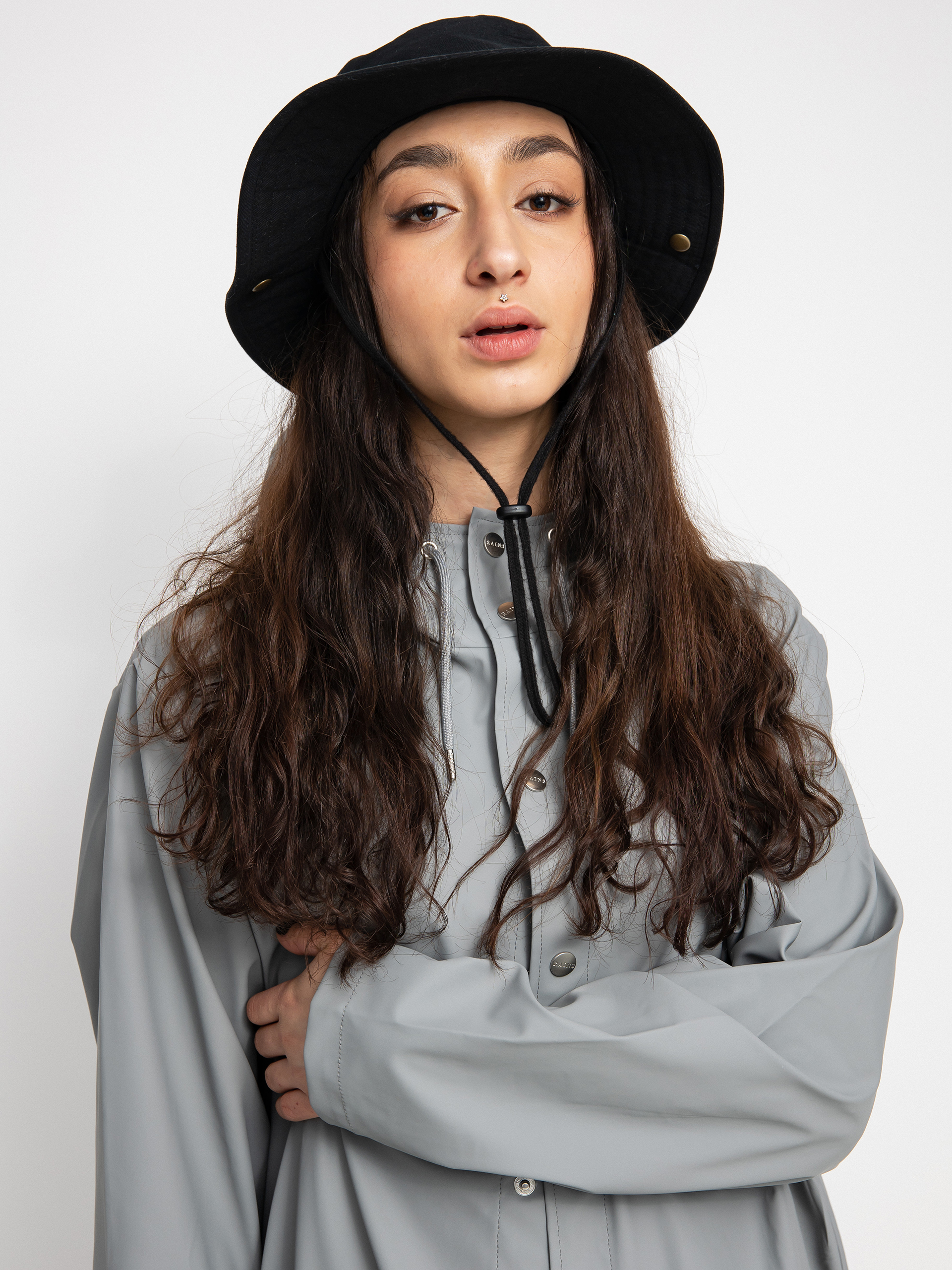Kurtka Rains Long Jacket (rock)