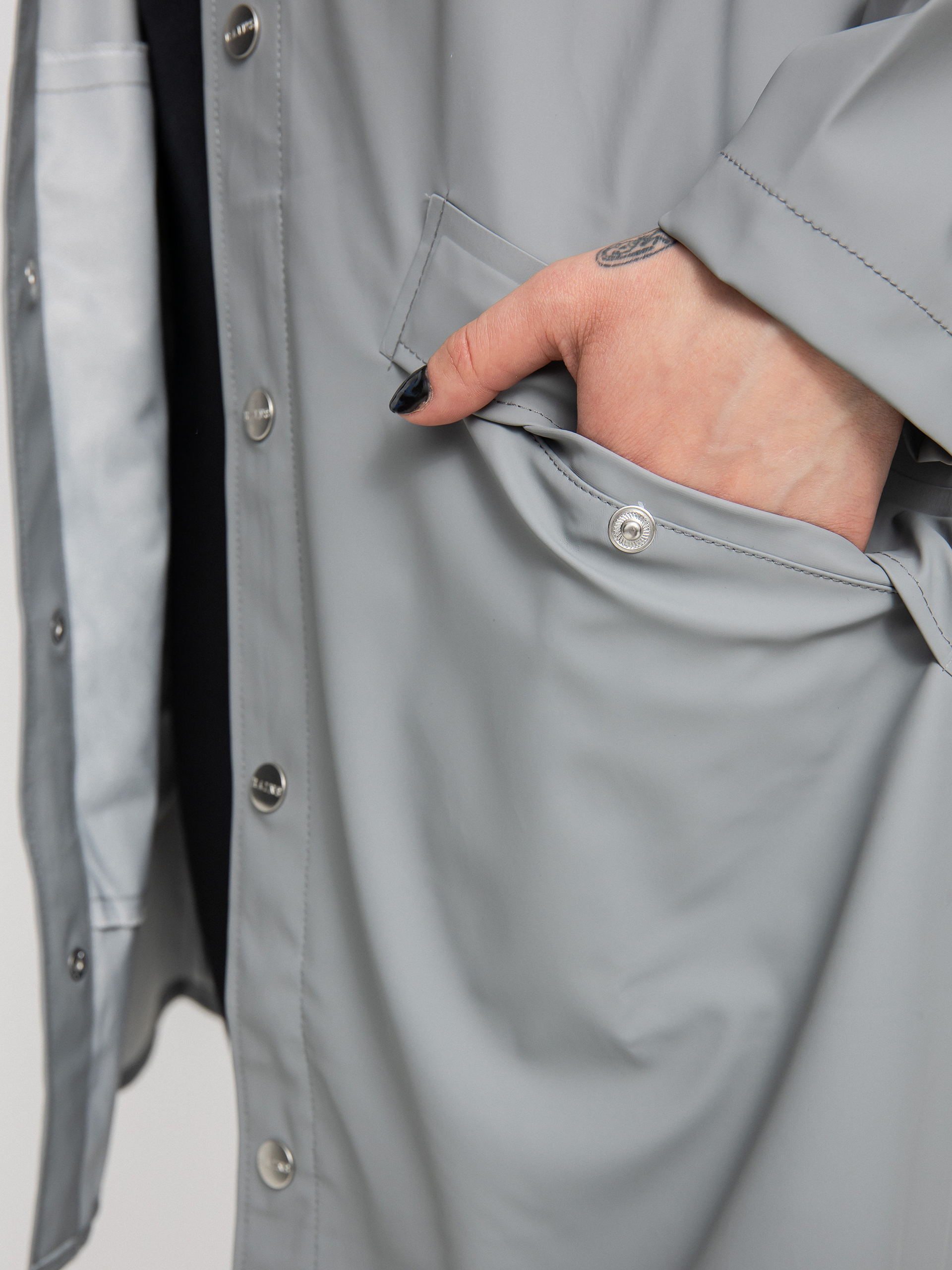 Kurtka Rains Long Jacket (rock)