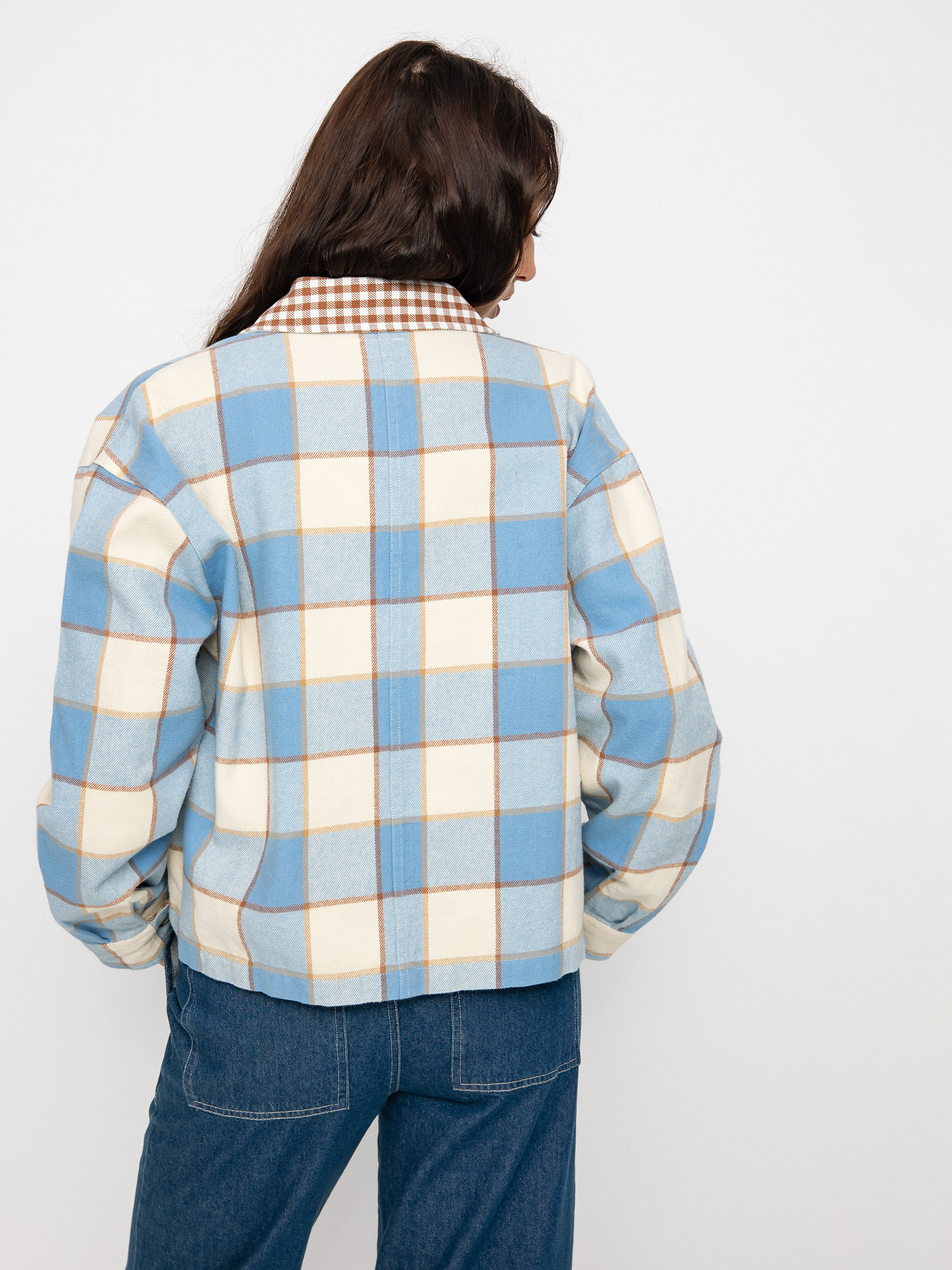 Koszula Brixton Bowery Flannel Ls Wmn (casa blanca blue/ dove)
