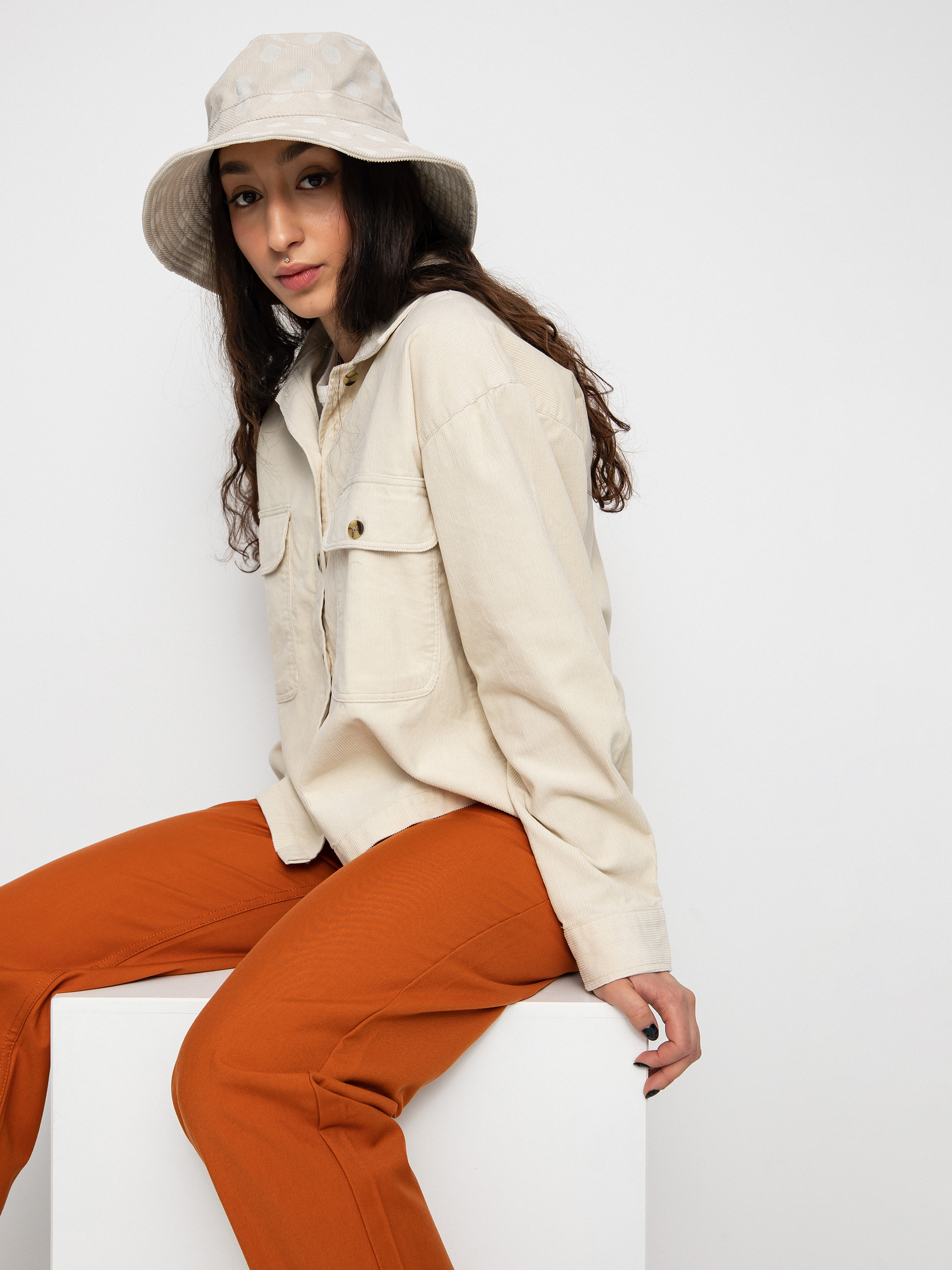 Koszula Brixton Bowery W Corduroy Flannel Ls Wmn (dove)