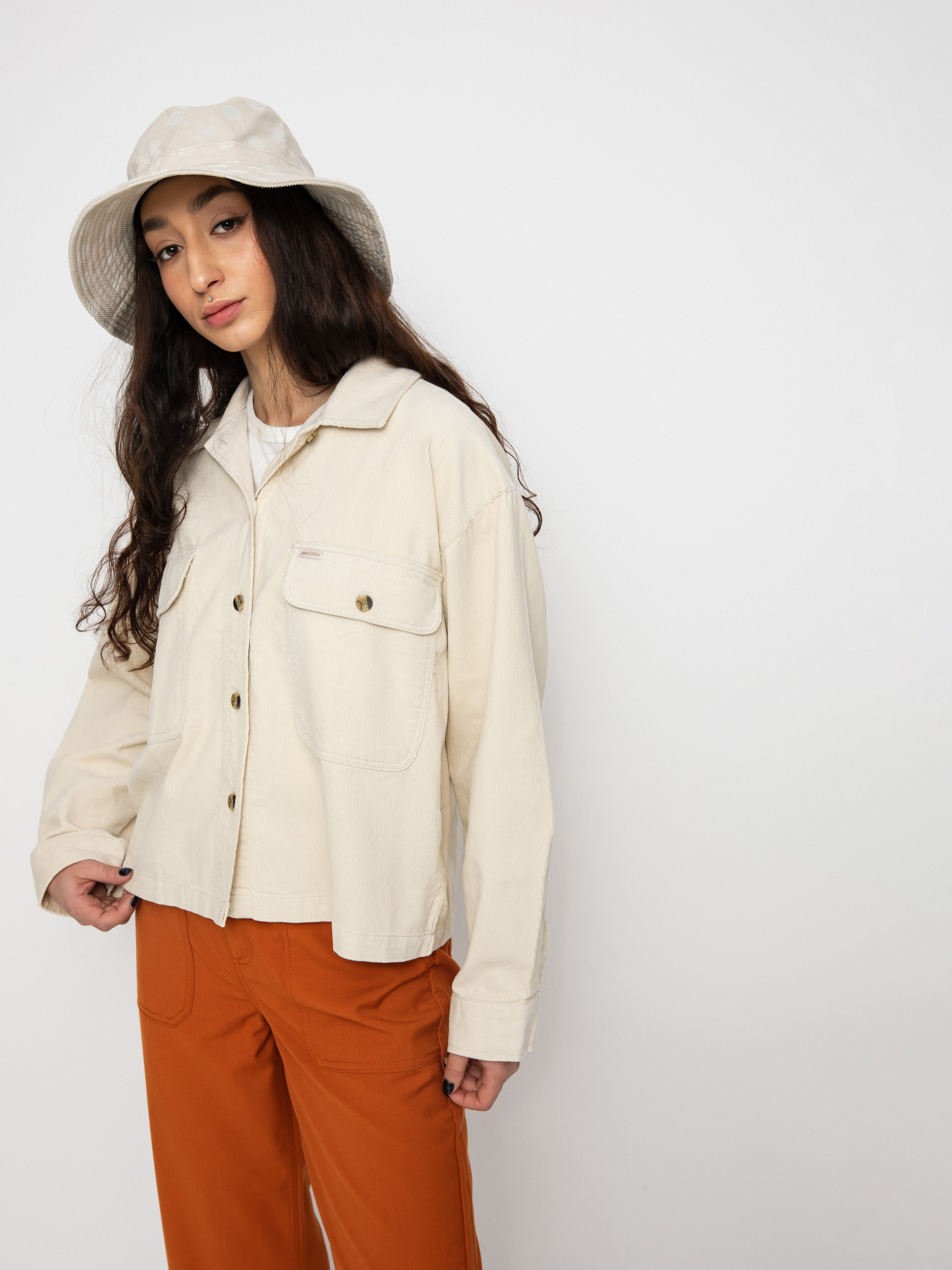 Koszula Brixton Bowery W Corduroy Flannel Ls Wmn (dove)