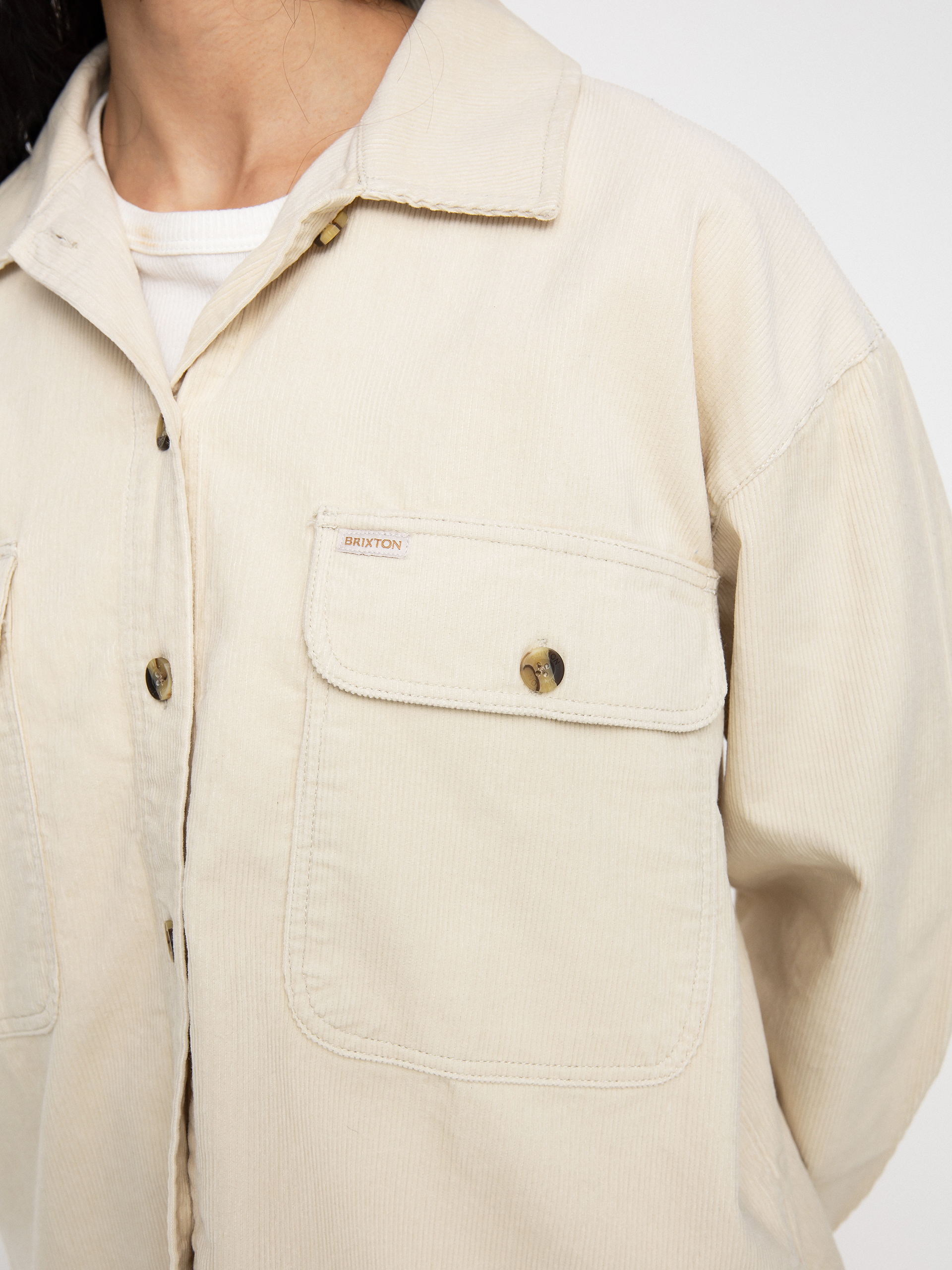 Koszula Brixton Bowery W Corduroy Flannel Ls Wmn (dove)