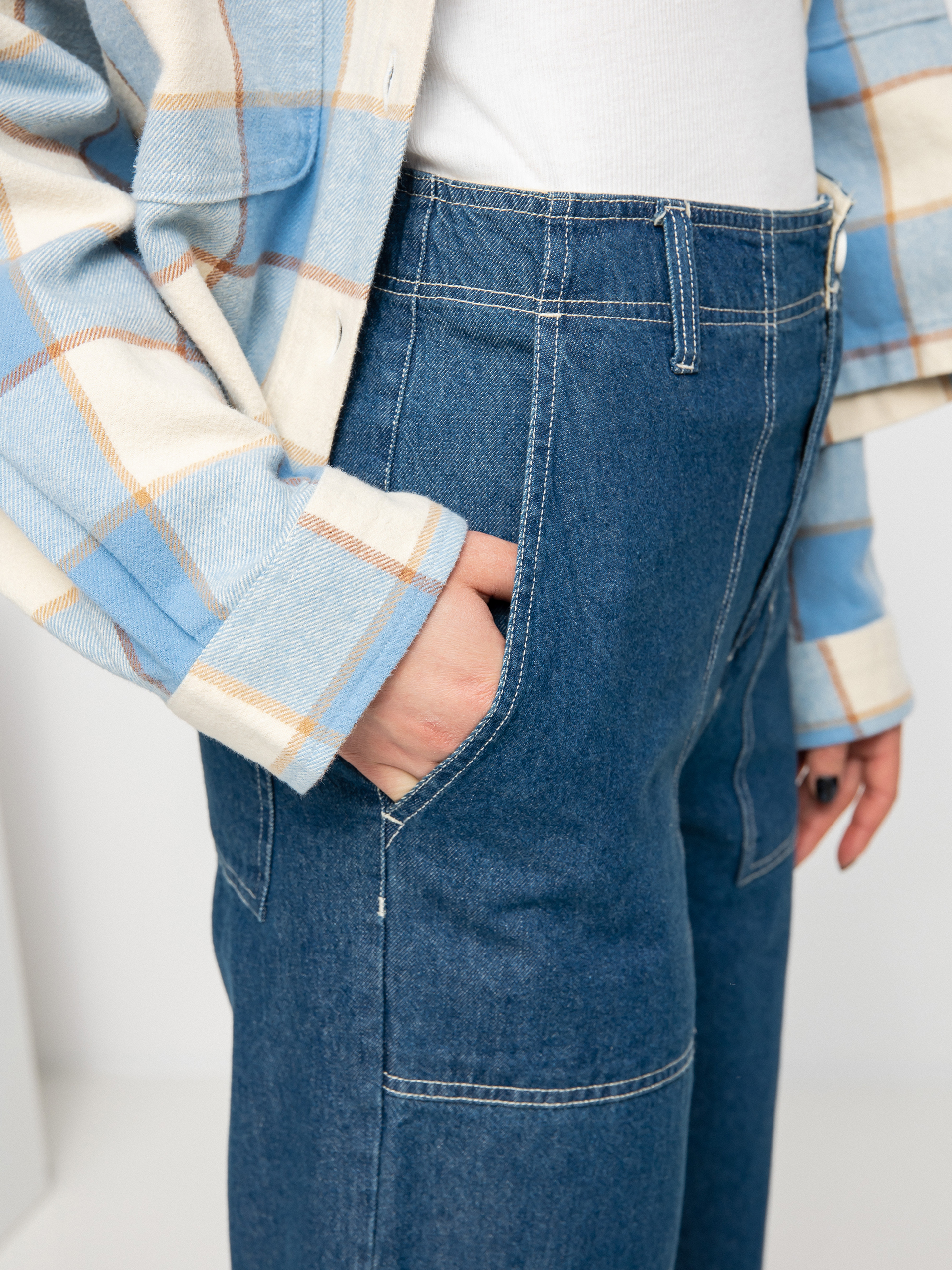 Spodnie Brixton Vancouver Wmn (indigo rinse)