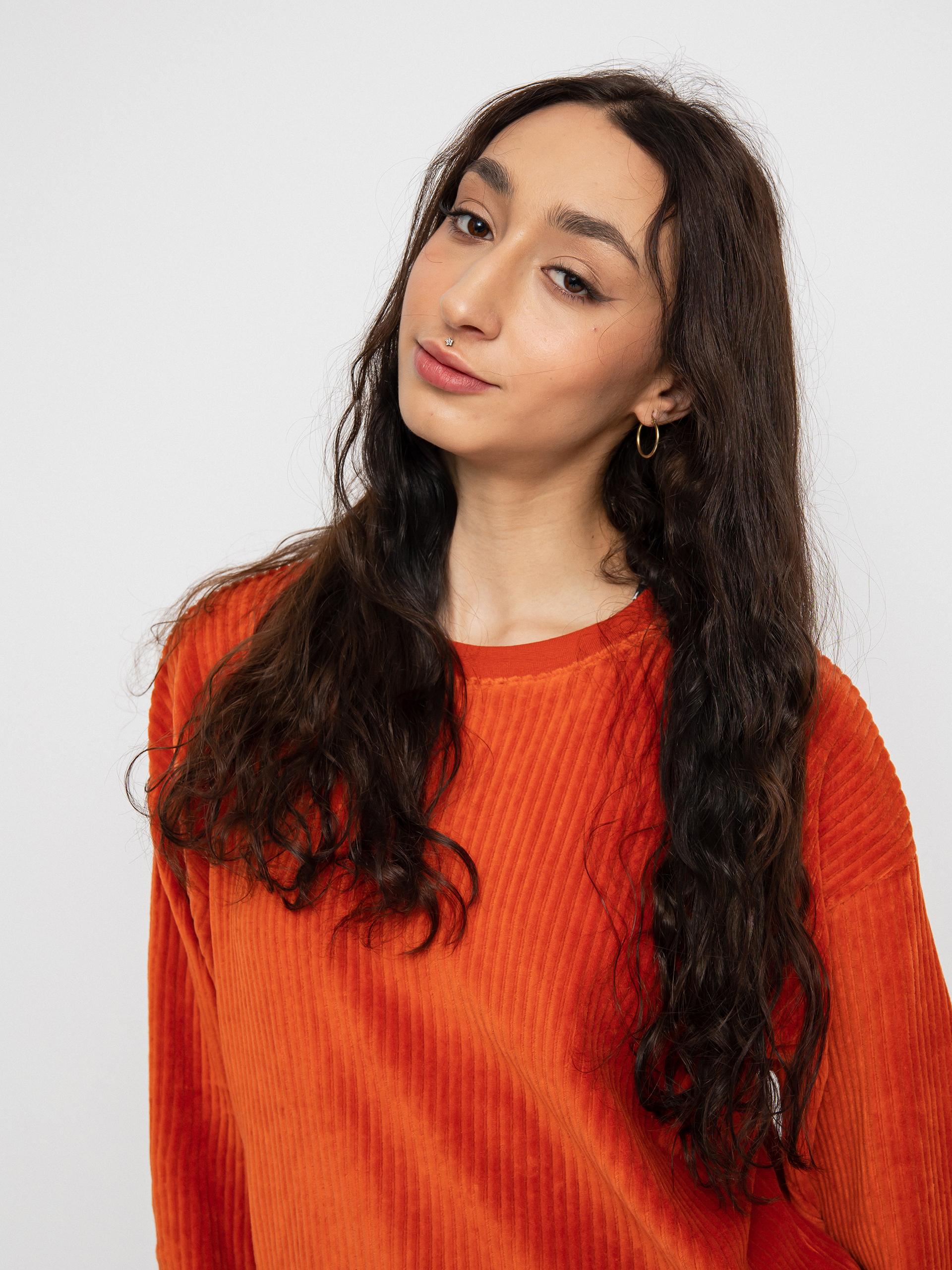 Bluza Brixton Dazed Crew Wmn (phoenix orange)