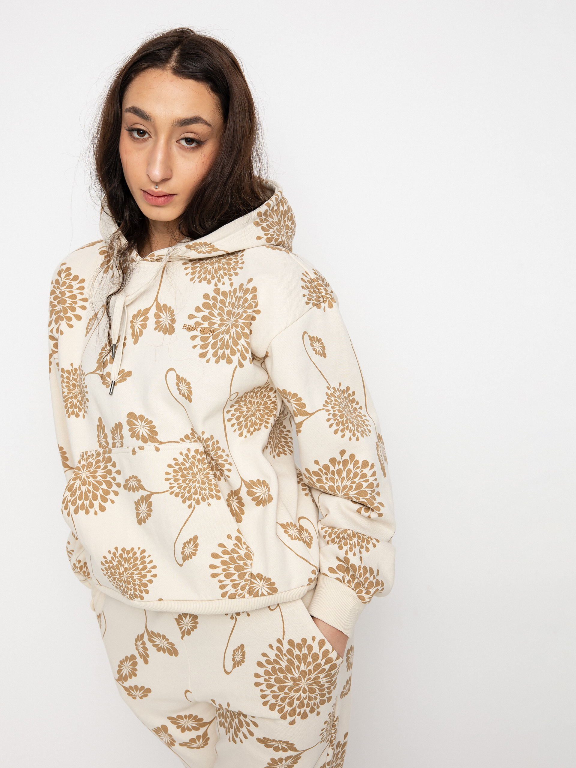 Bluza z kapturem Brixton Weekender HD Wmn (dove)
