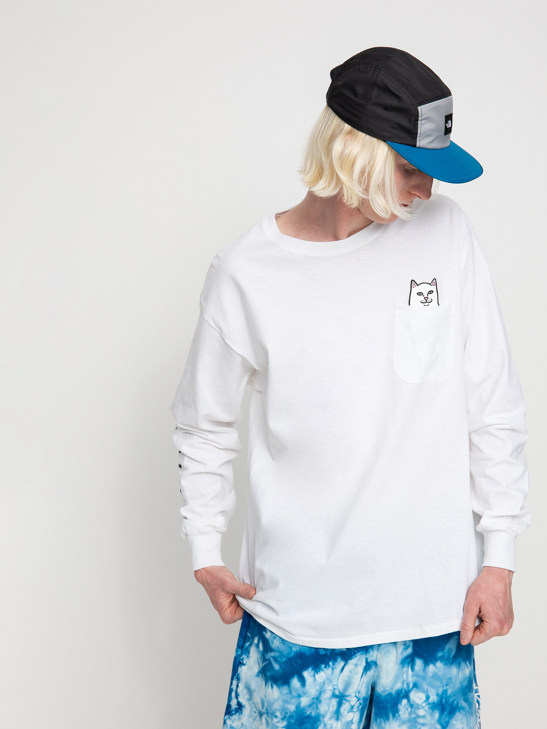 Longsleeve RipNDip Lord Nermal (white)