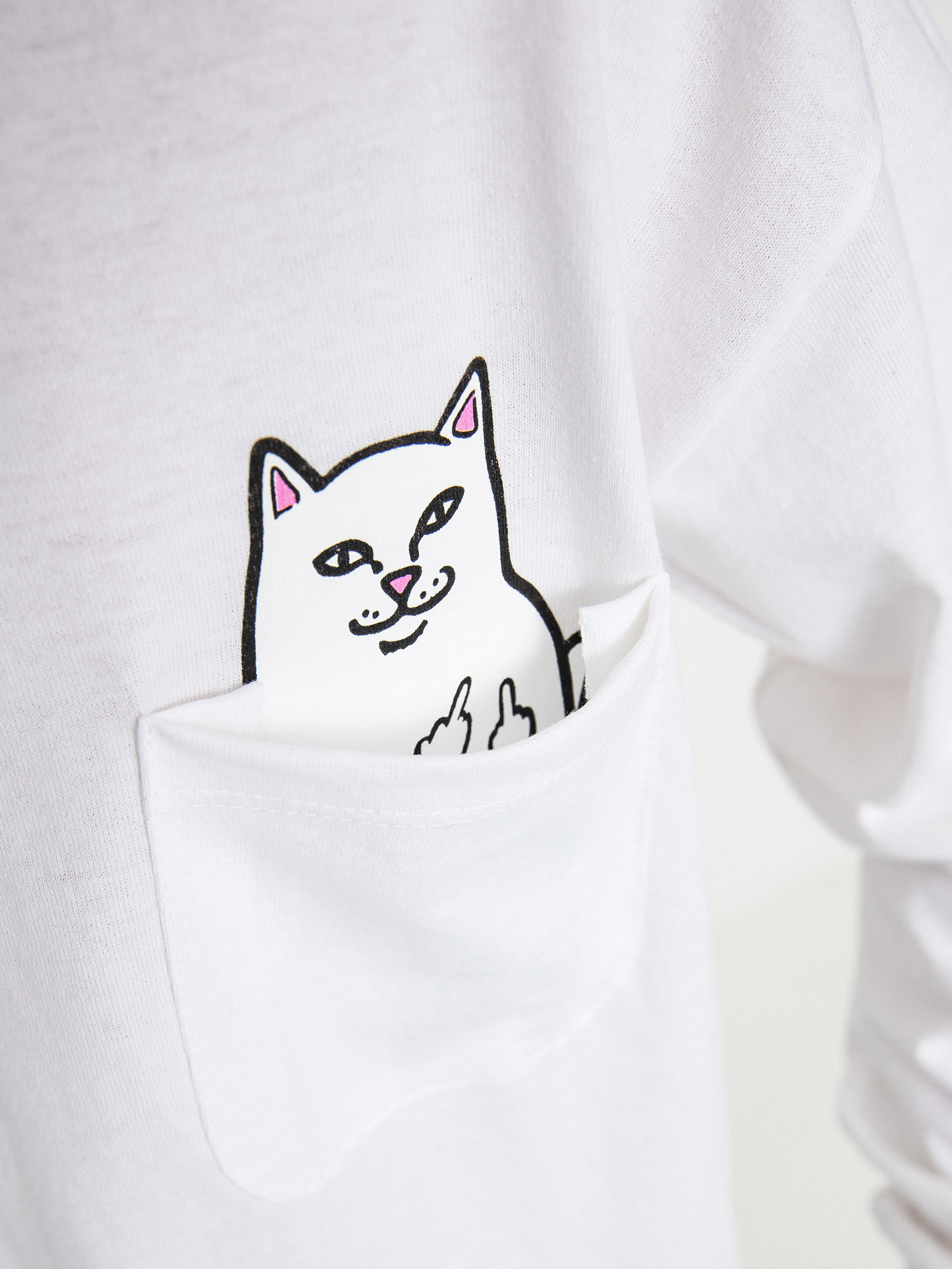 Longsleeve RipNDip Lord Nermal (white)