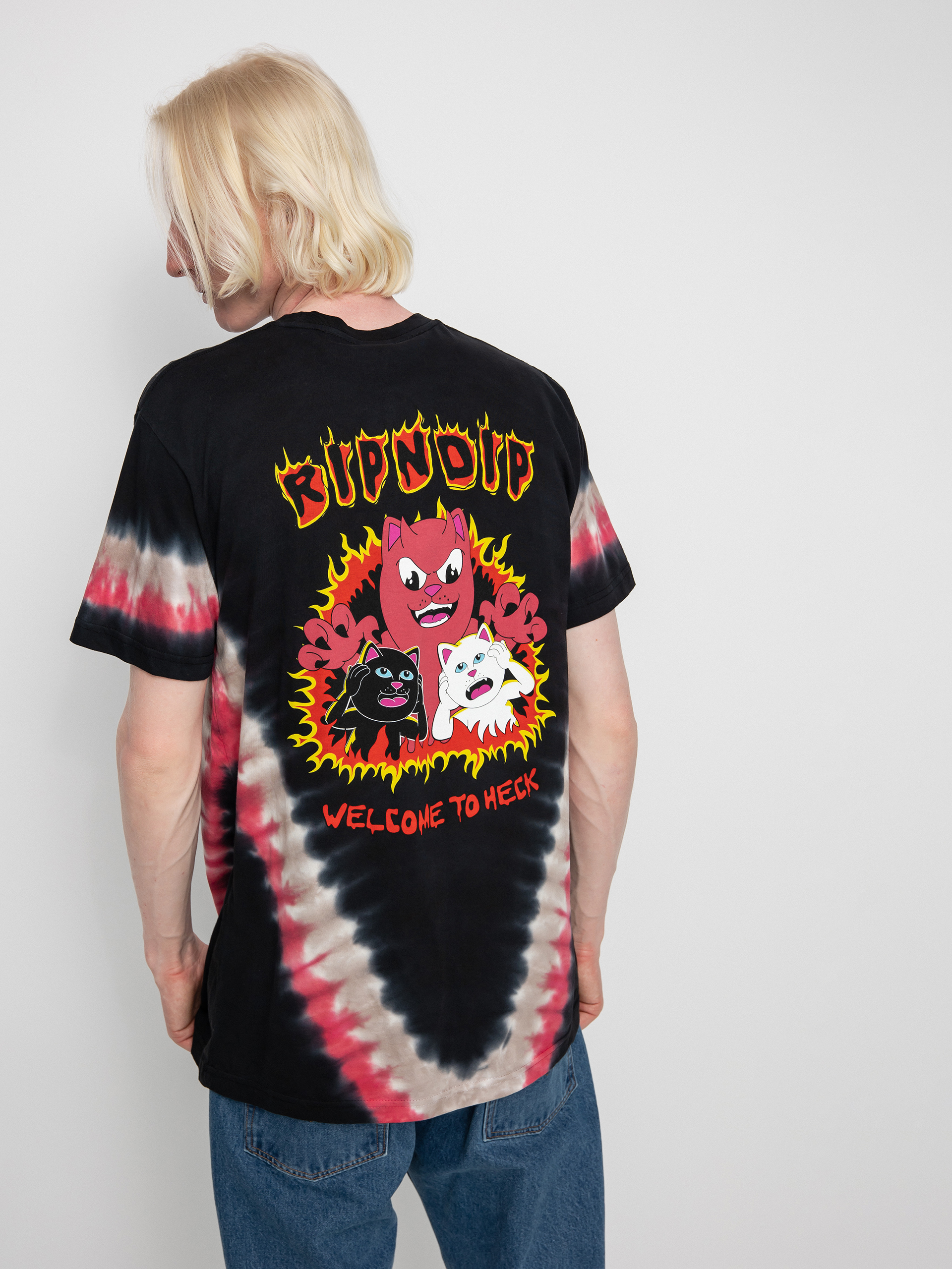 T-shirt RipNDip Dark Side (red/black v dye)