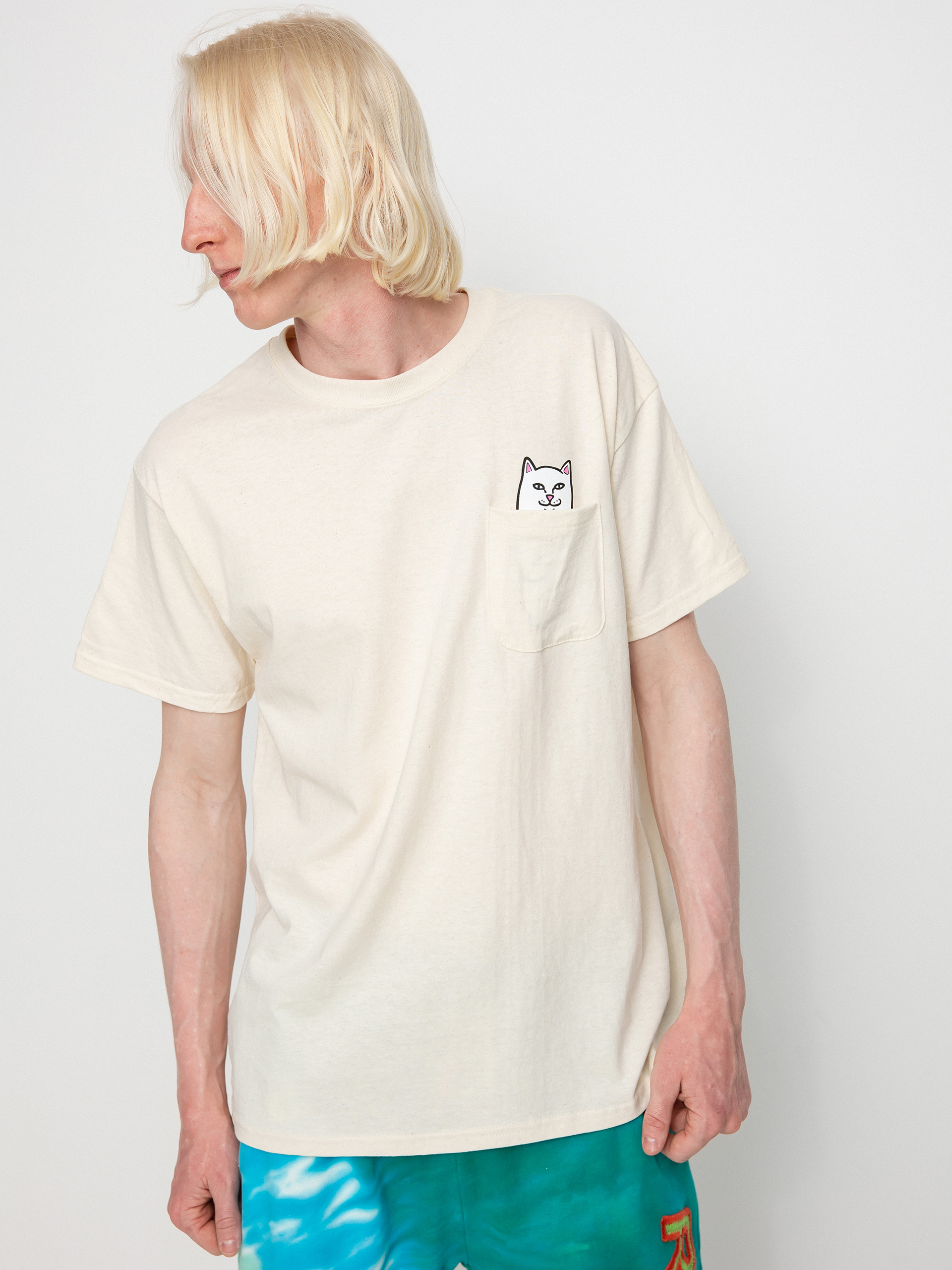 T-shirt RipNDip Lord Nermal Pocket (natural)