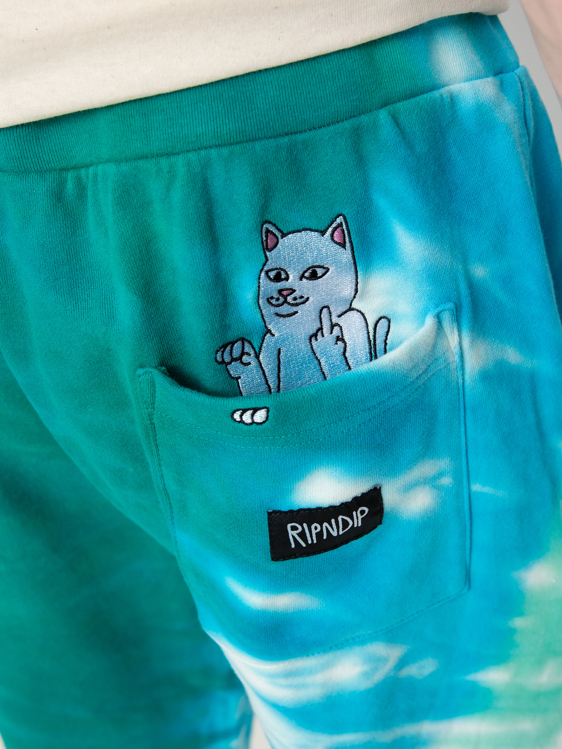 Spodnie RipNDip Prisma (teal rainbow dye)