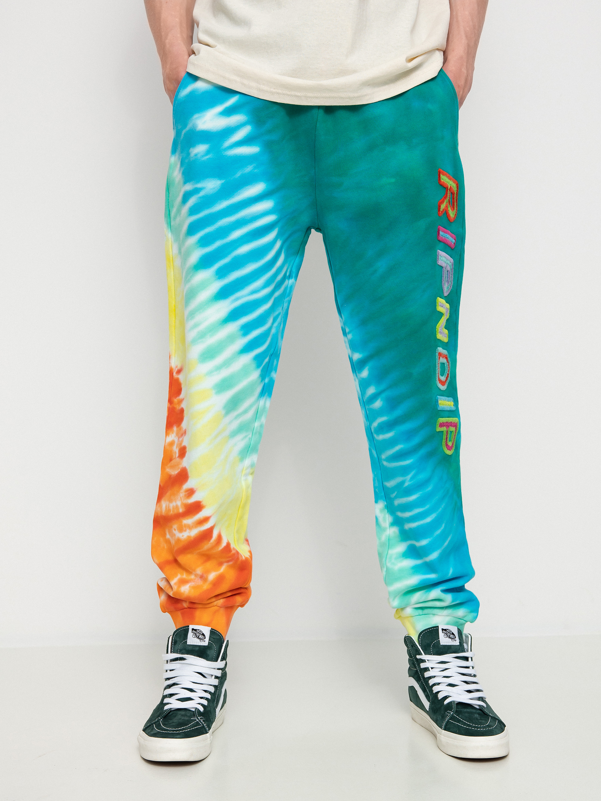 Spodnie RipNDip Prisma (teal rainbow dye)