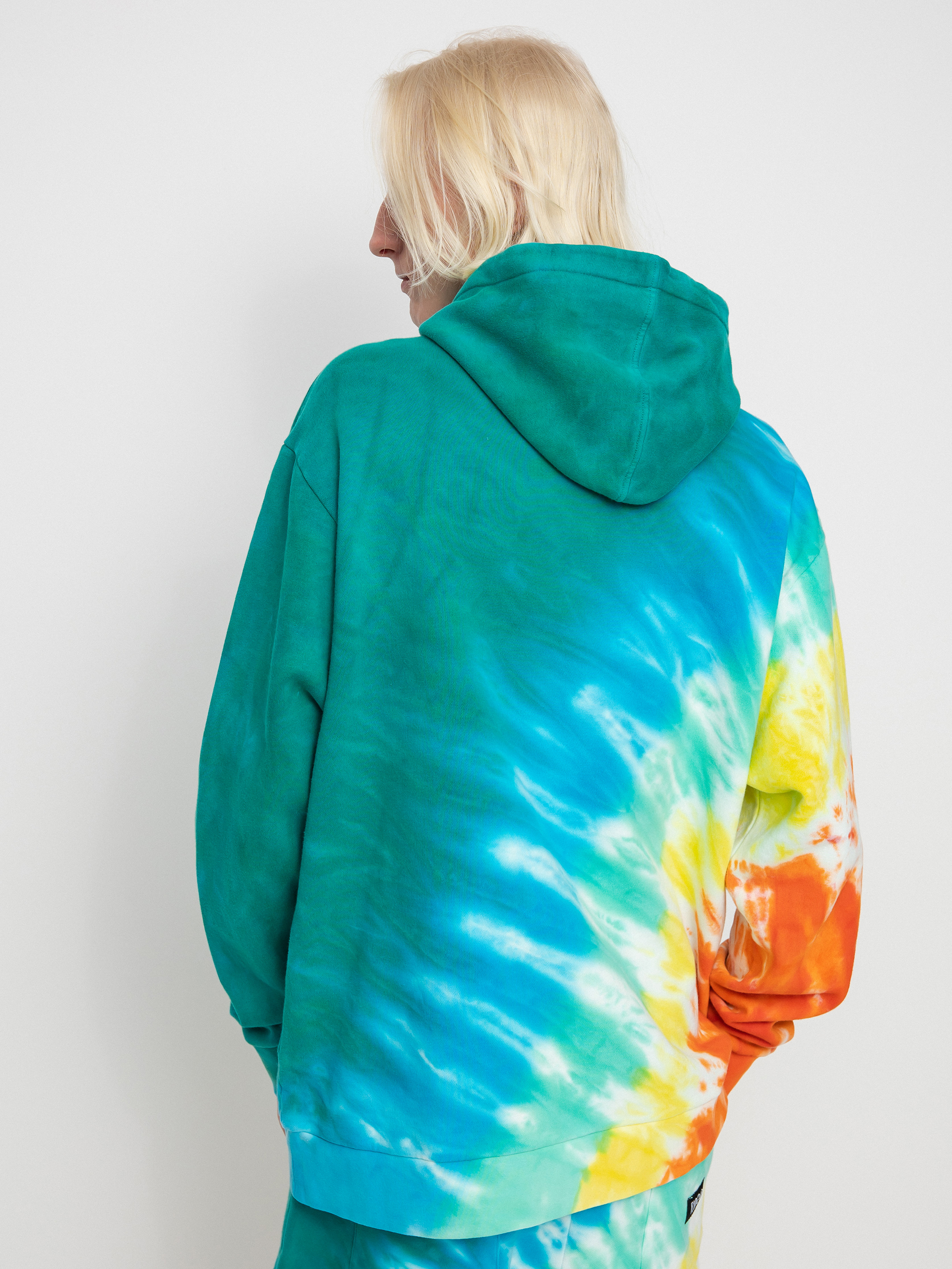 Bluza z kapturem RipNDip Prisma HD (teal rainbow dye)