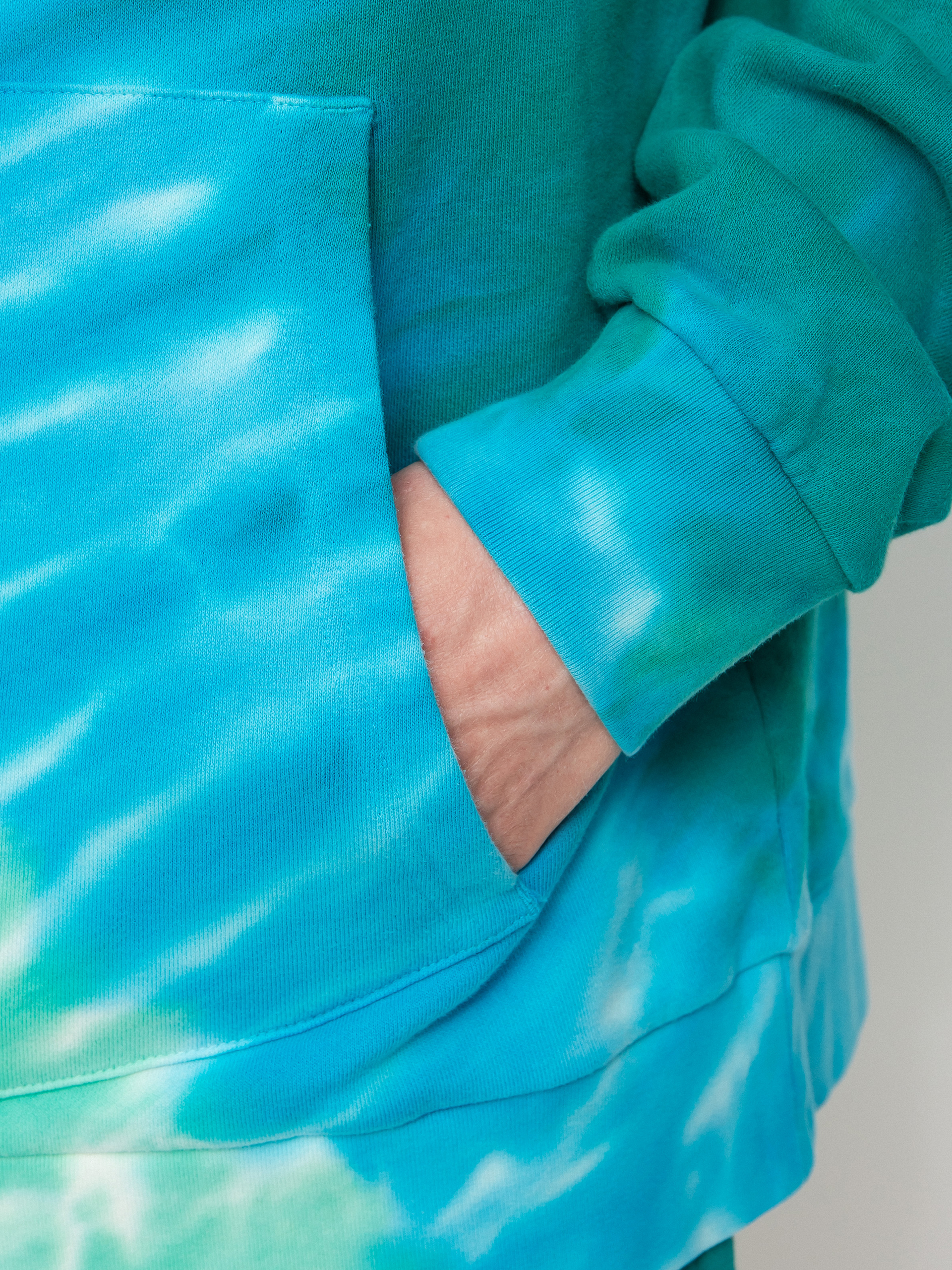 Bluza z kapturem RipNDip Prisma HD (teal rainbow dye)