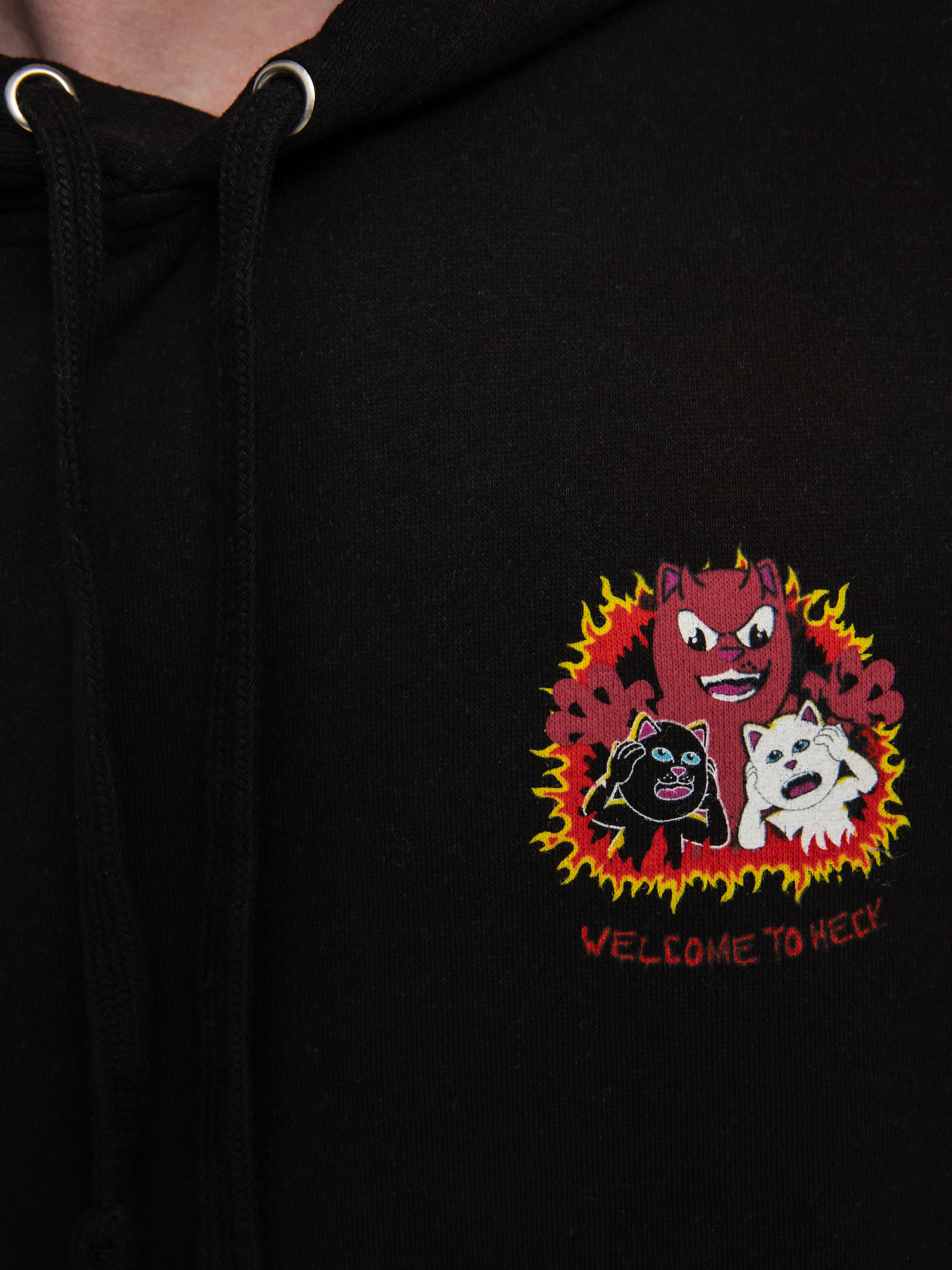 Bluza z kapturem RipNDip Dark Side HD (red/black v dye)