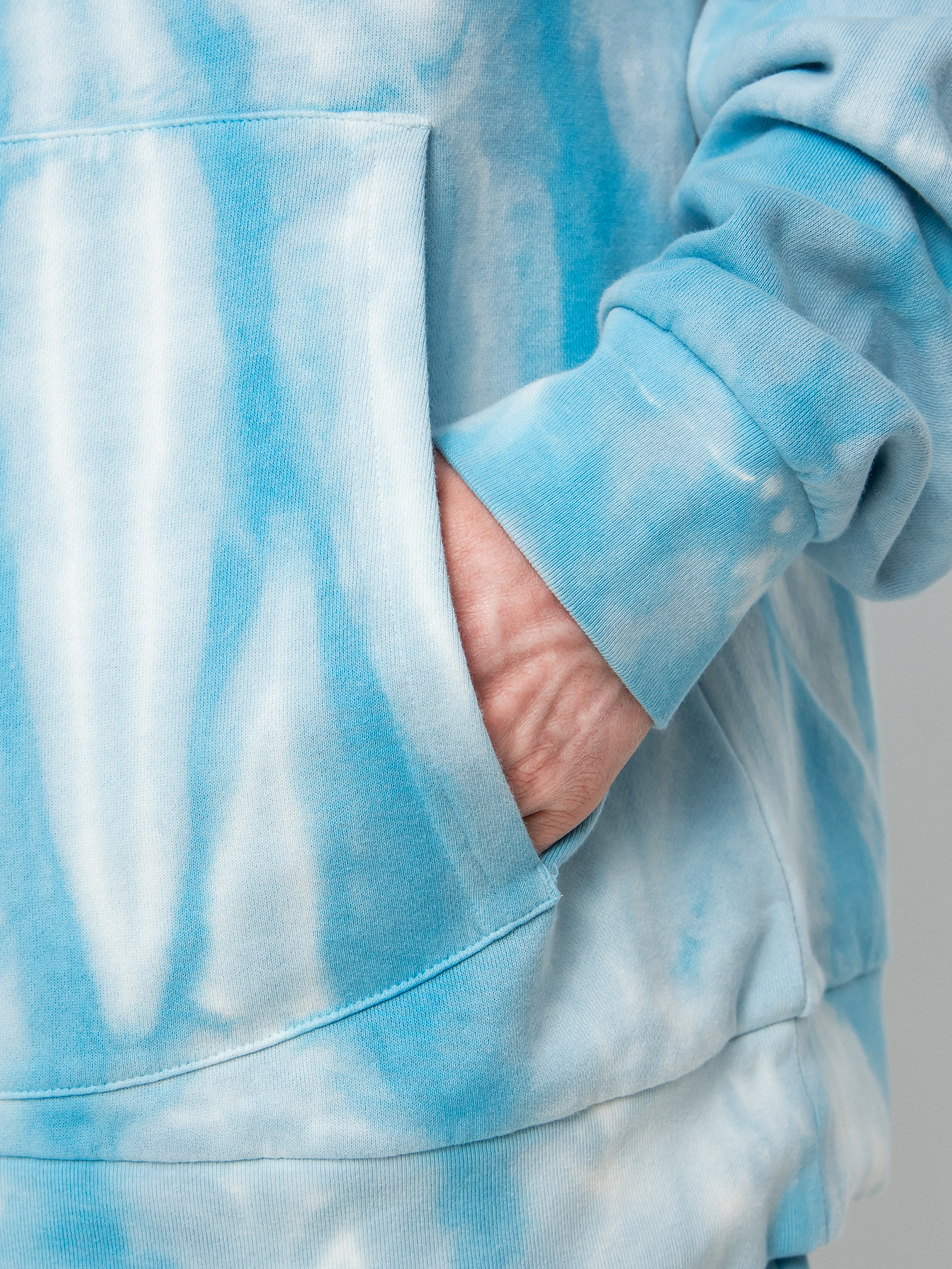 Bluza z kapturem RipNDip Sent From Heaven HD (light blue spiral dye)