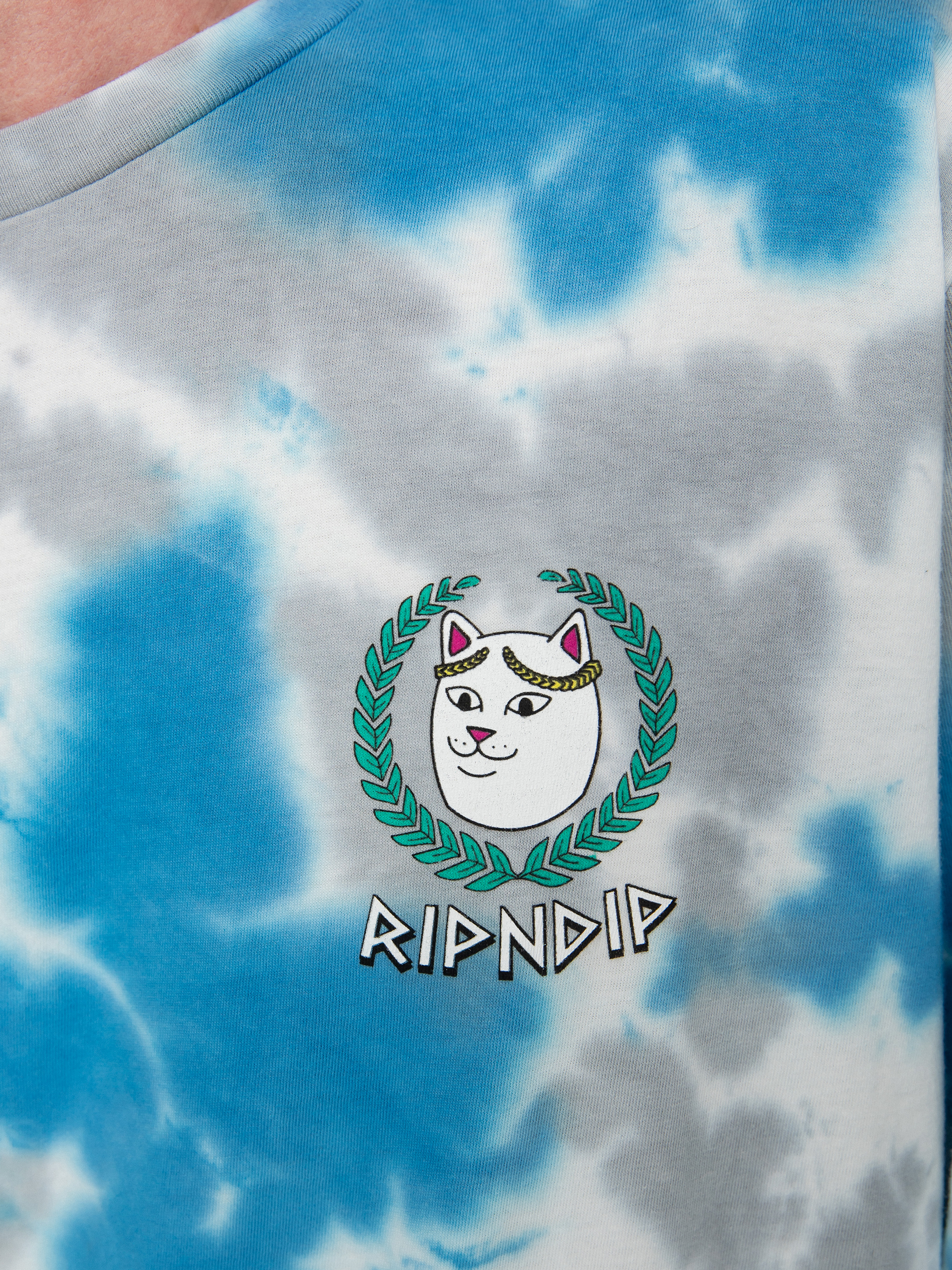 Longsleeve RipNDip Waiting In Heaven (light blue cloud wash)