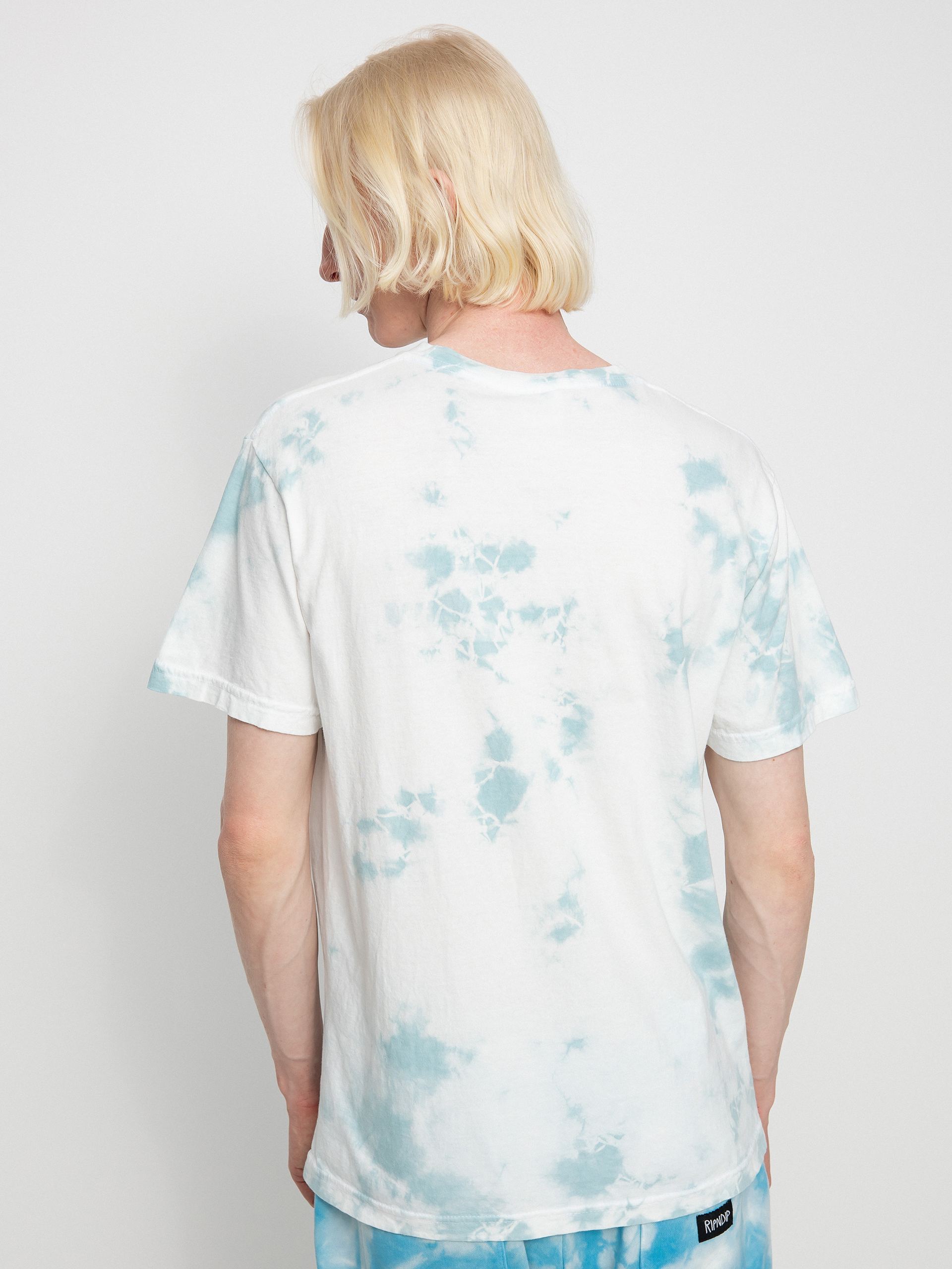 T-shirt RipNDip Lord Angel Pocket (light blue lightning wash)