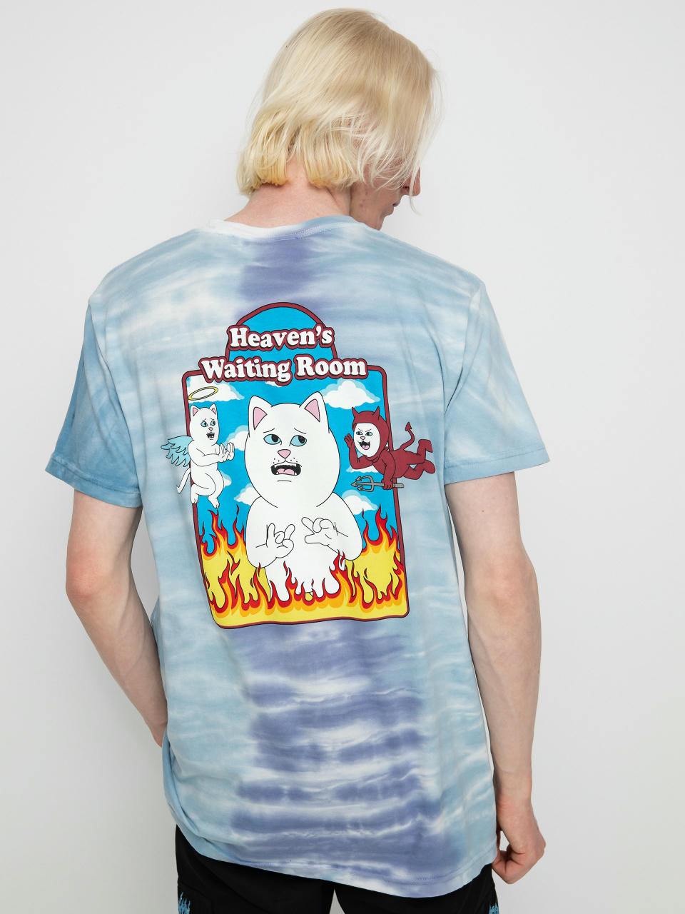 T-shirt RipNDip Limbo (periwinkle/light blue split dye)