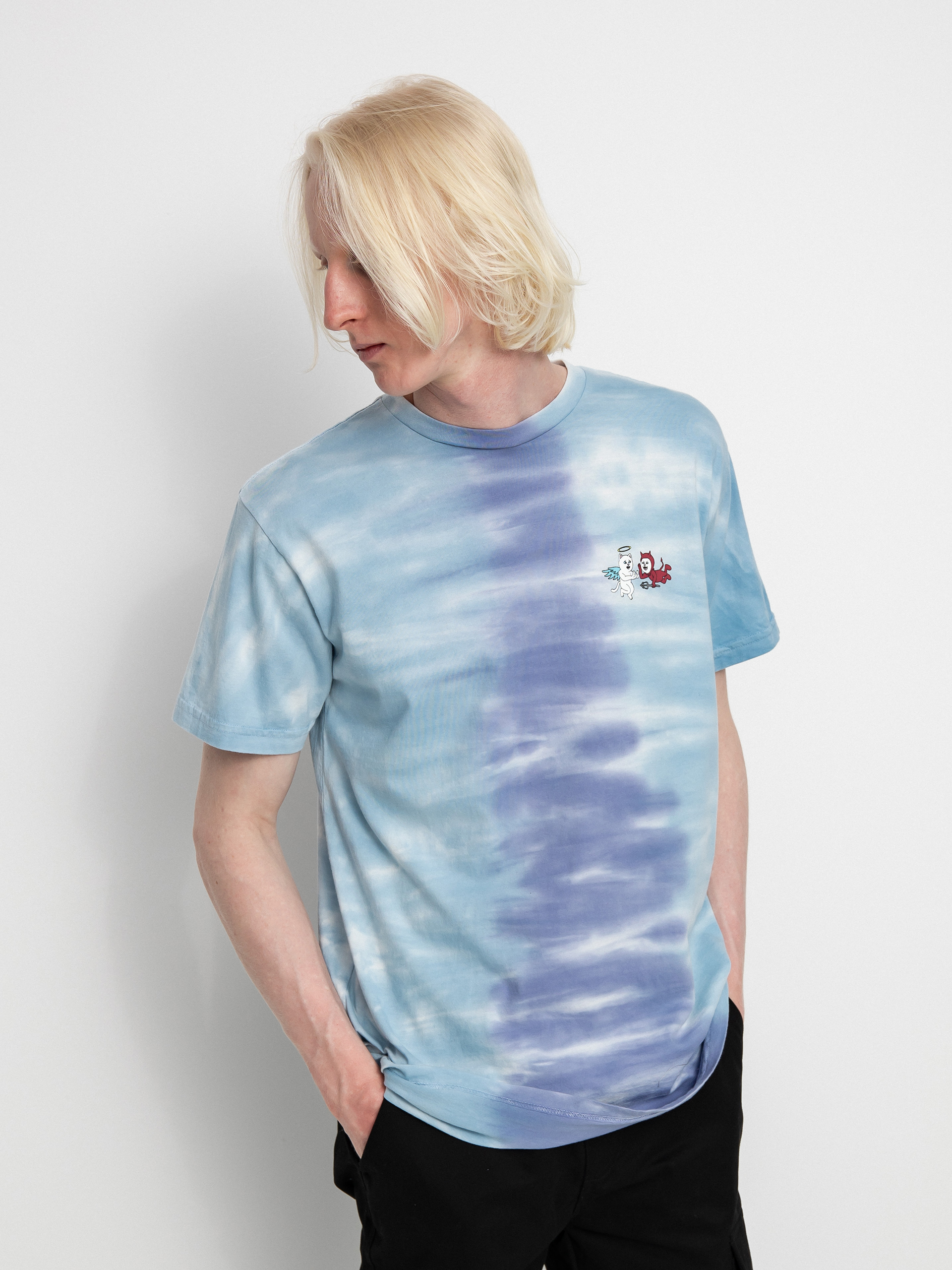 T-shirt RipNDip Limbo (periwinkle/light blue split dye)