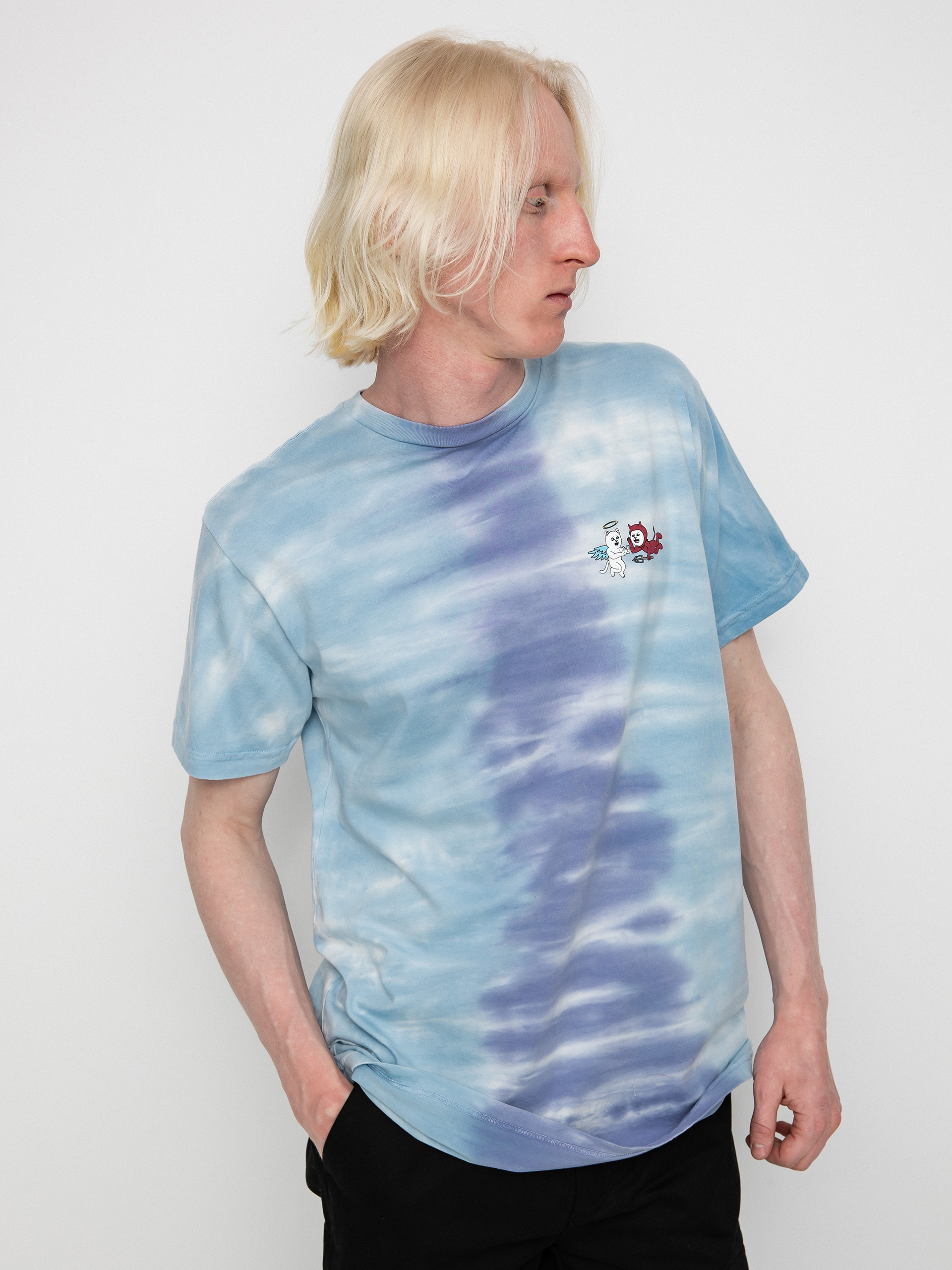 T-shirt RipNDip Limbo (periwinkle/light blue split dye)