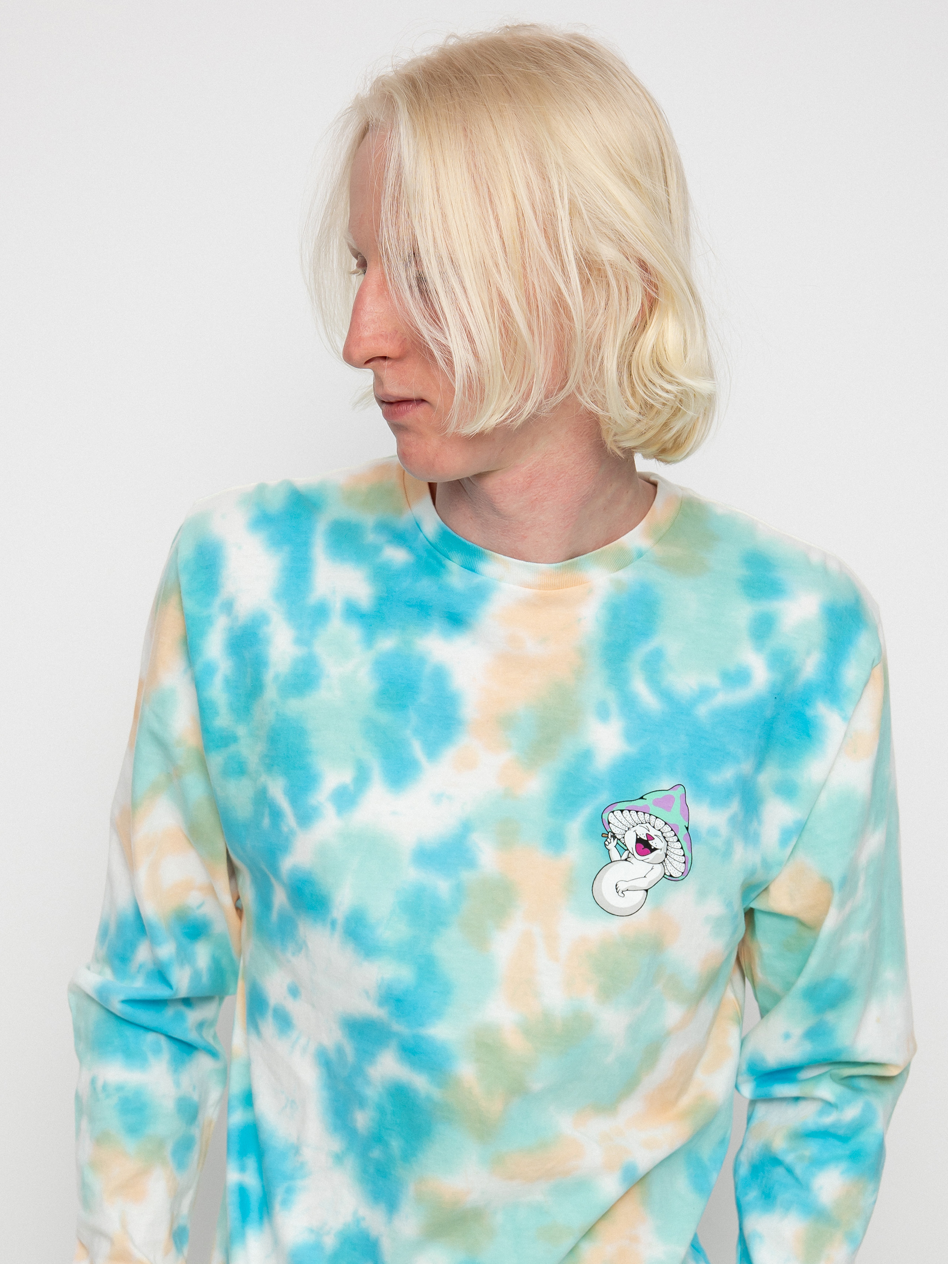 Longsleeve RipNDip Kaleidoscopic (light blue/peach tie dye)