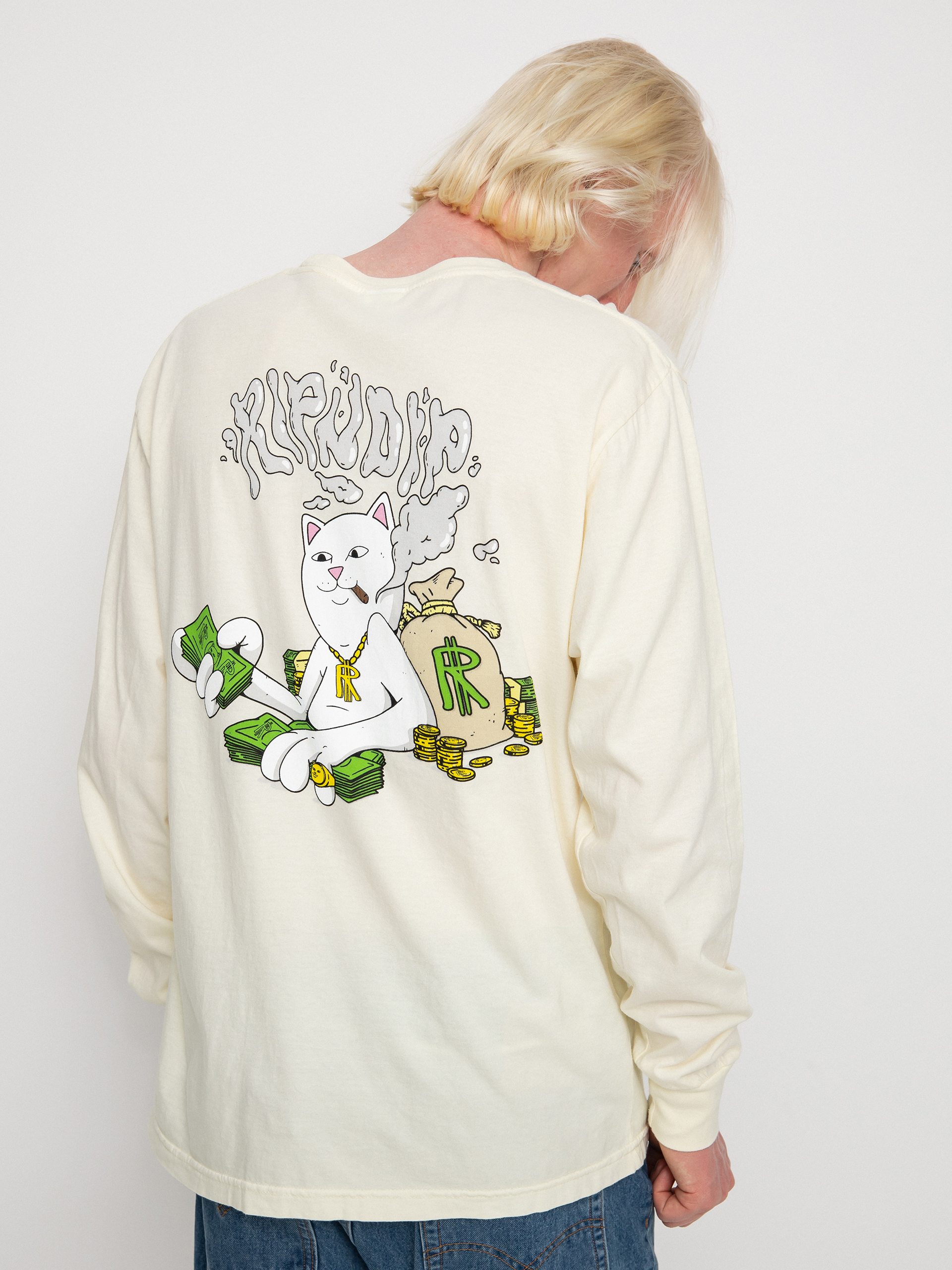 Longsleeve RipNDip Money Man (natural)