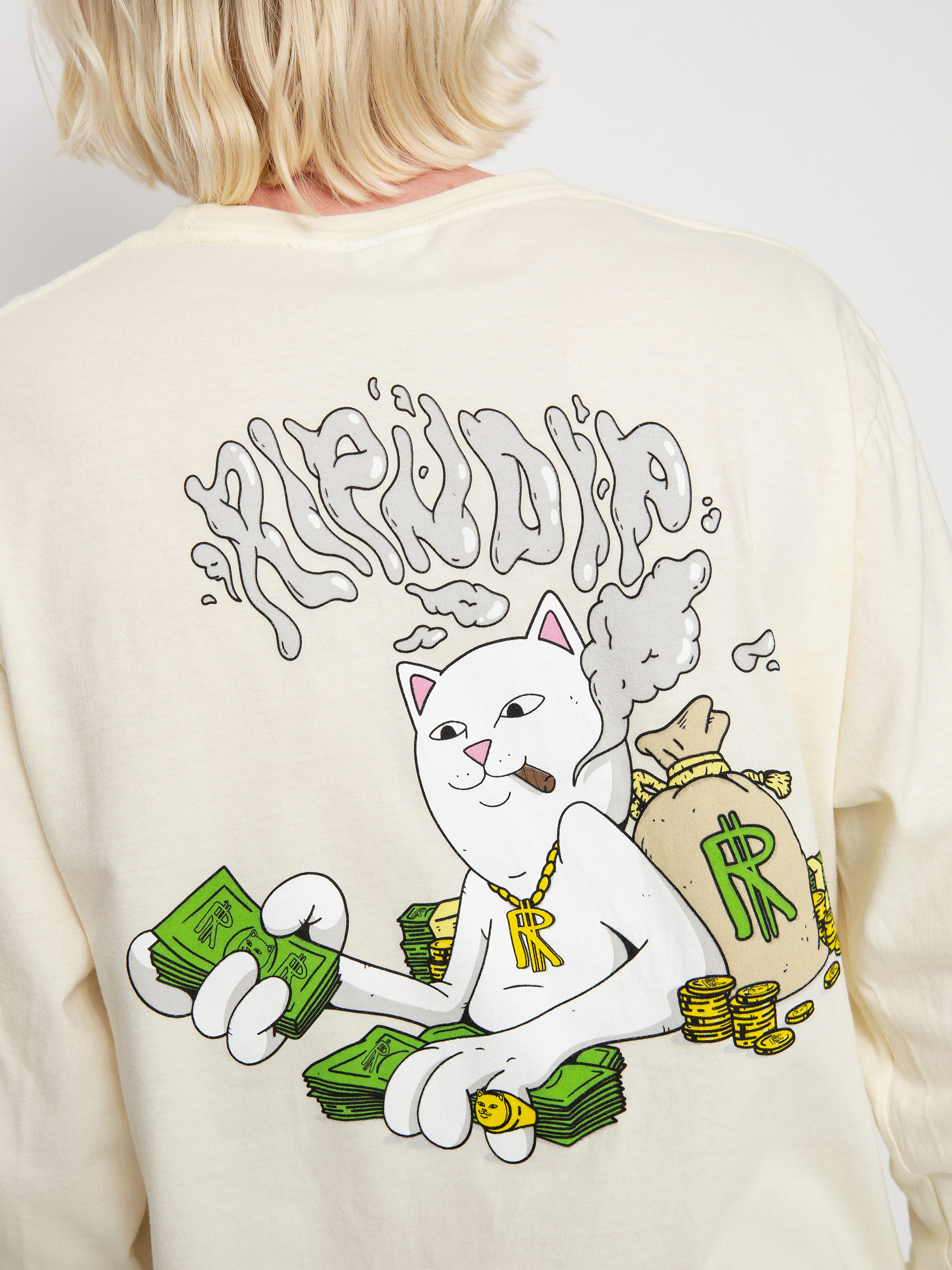 Longsleeve RipNDip Money Man (natural)