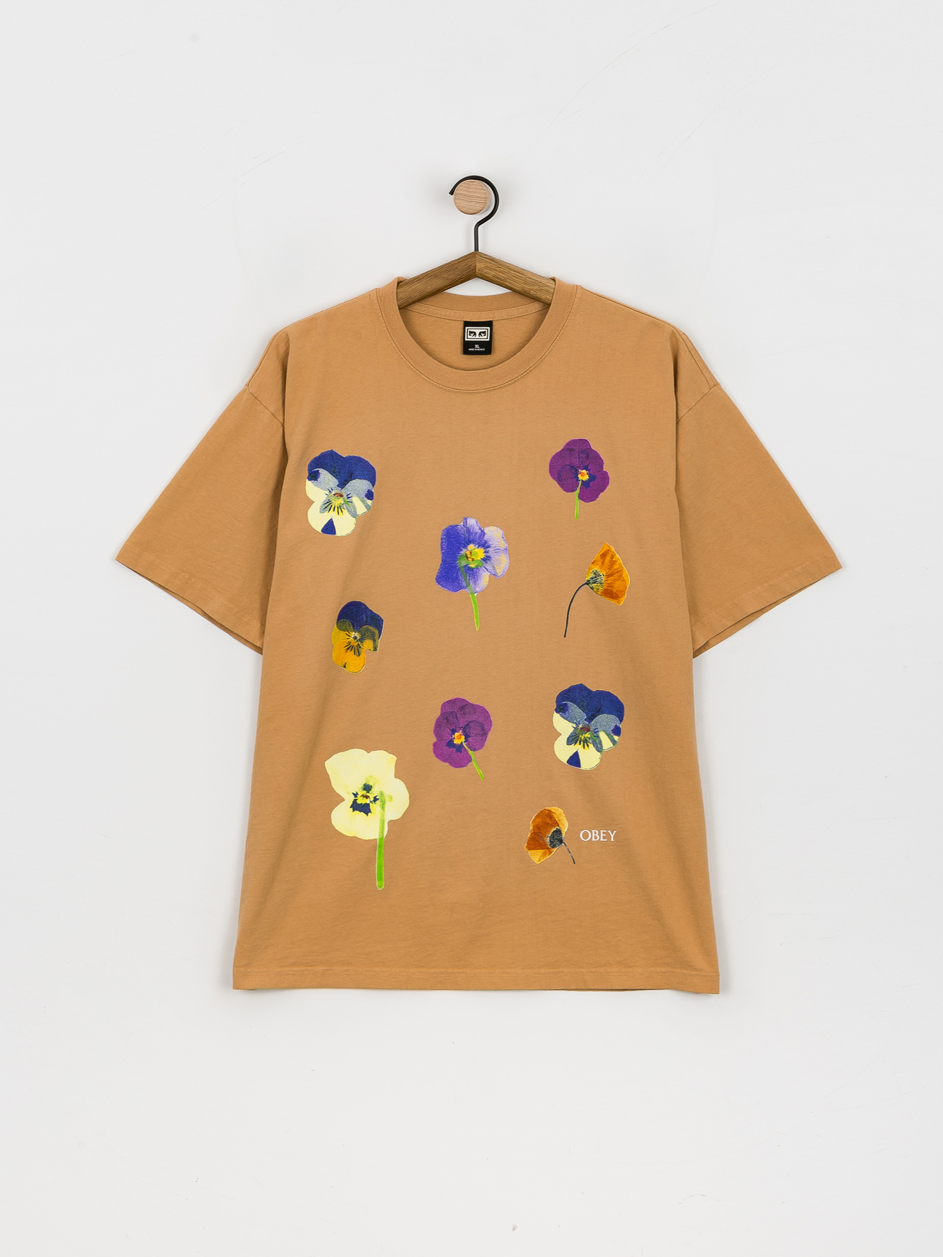 T-shirt OBEY Pressed Daisies (pigment rabbits paw)