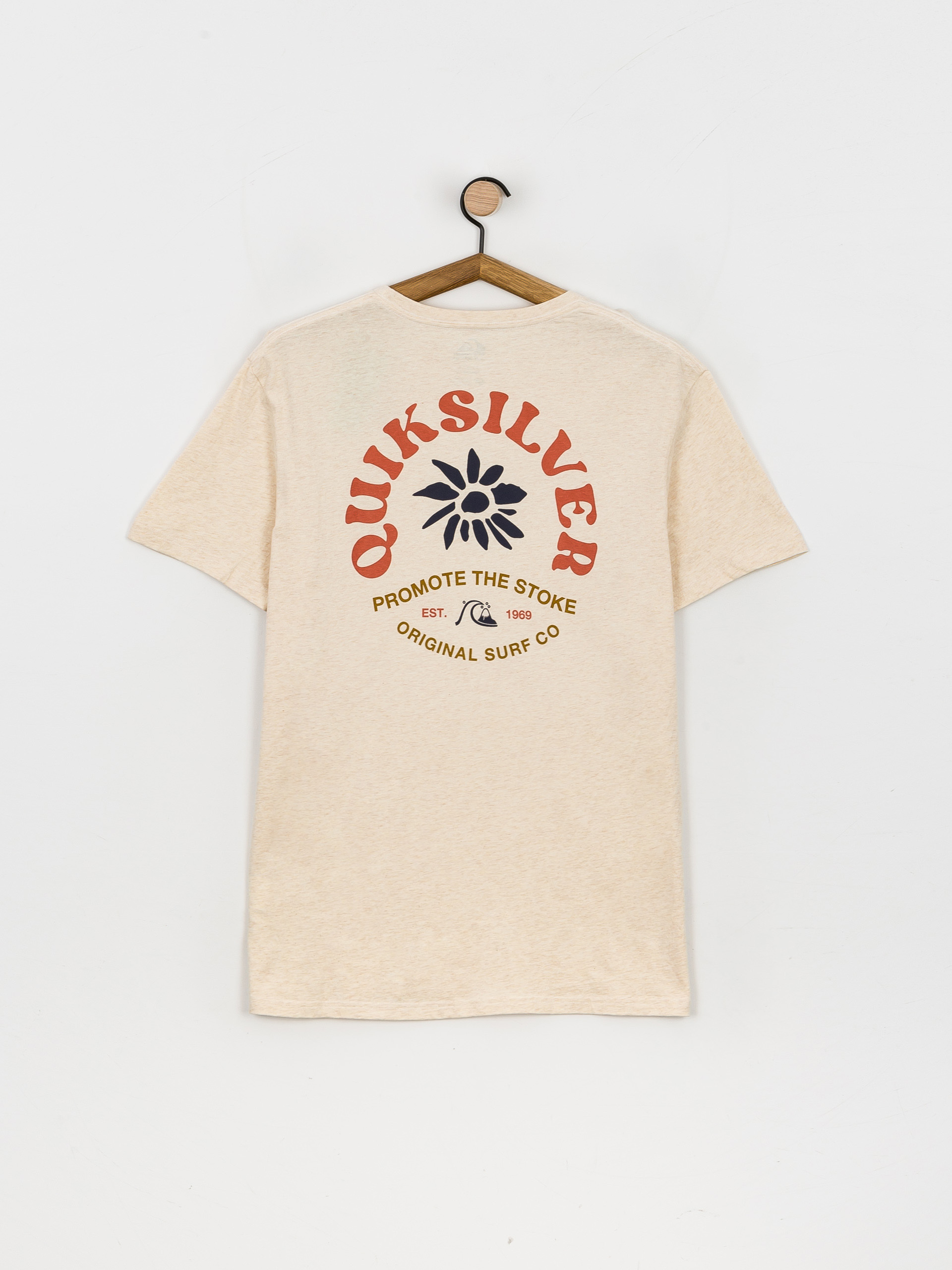 T-shirt Quiksilver Simple Script (antique white heather)