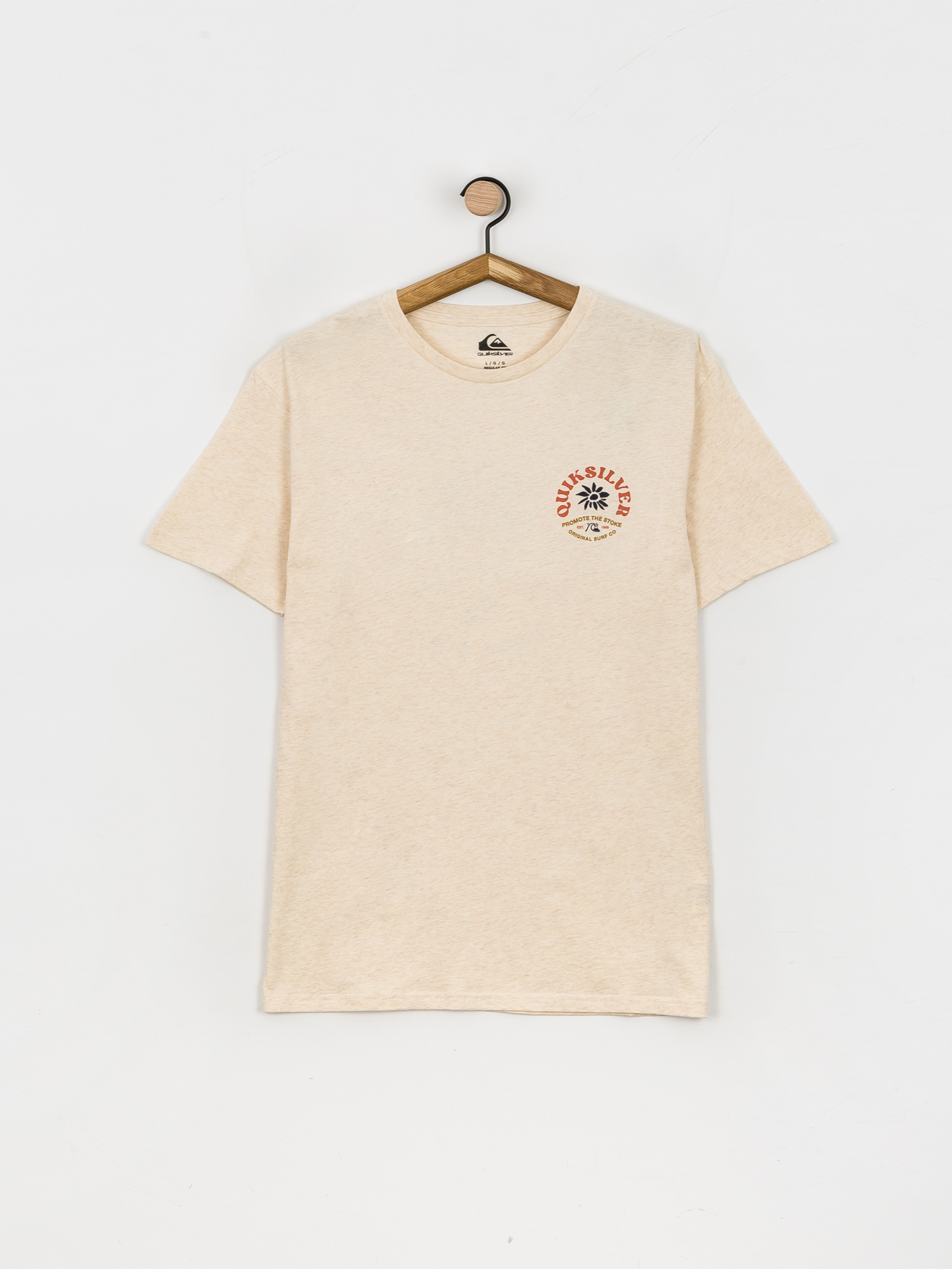 T-shirt Quiksilver Simple Script (antique white heather)
