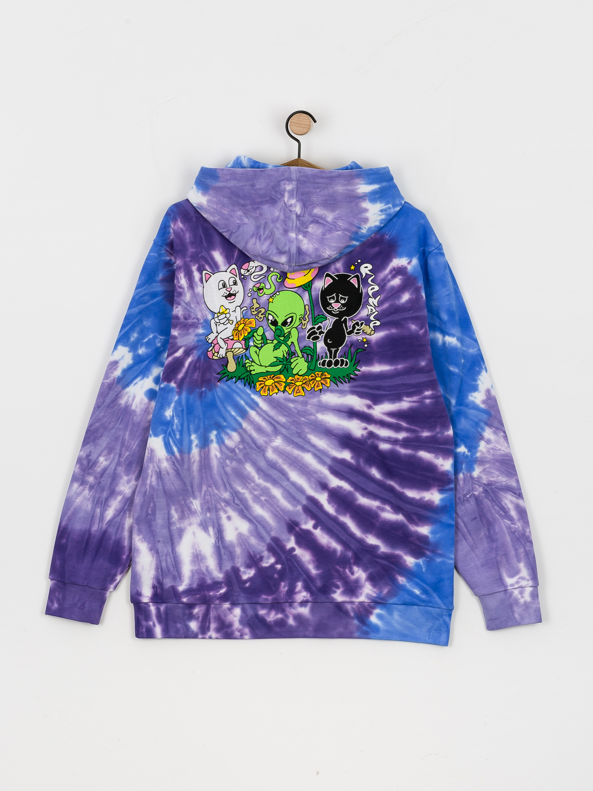 Bluza z kapturem RipNDip Friday Jr HD (purple/lilac spiral dye)