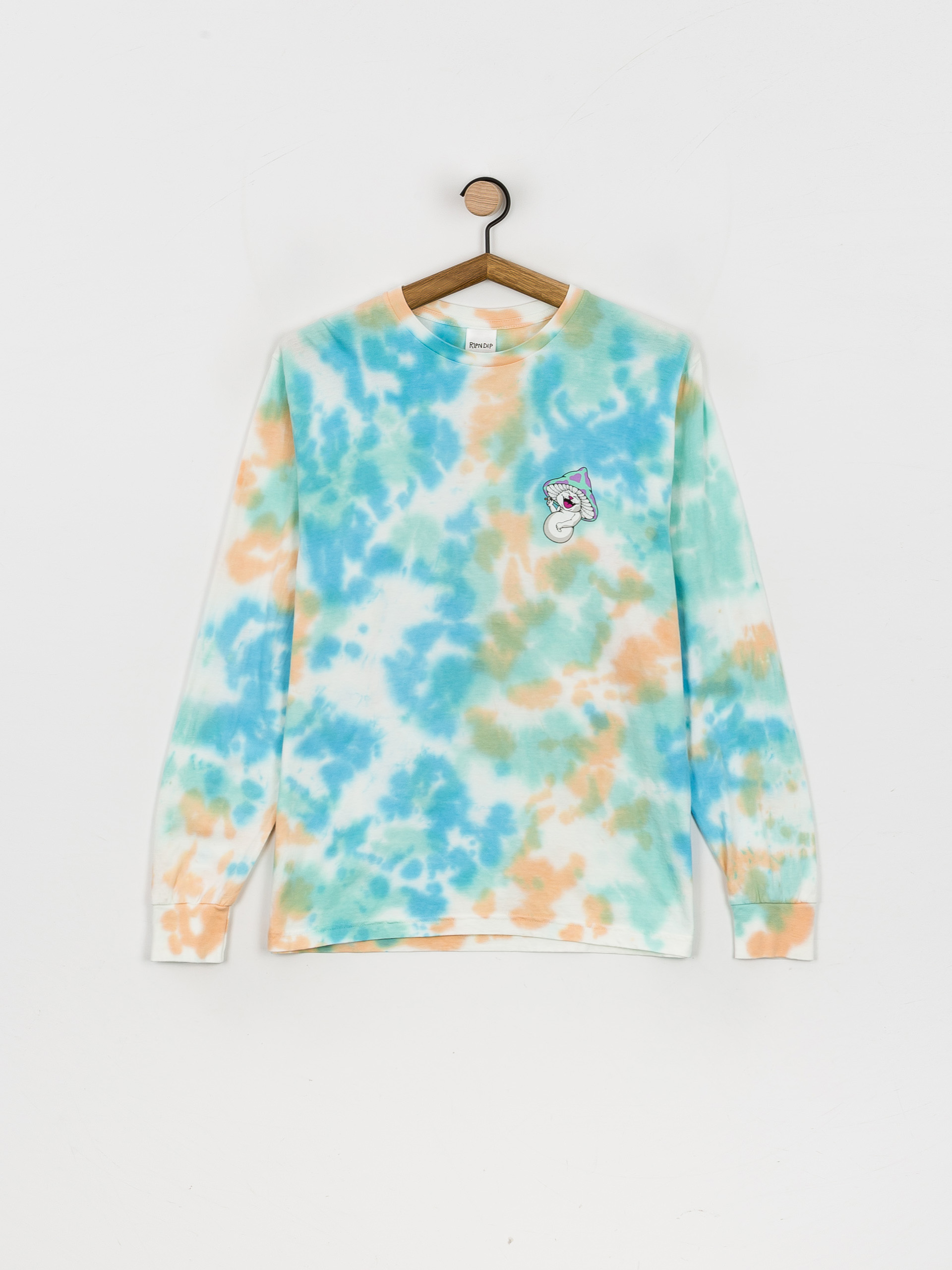 Longsleeve RipNDip Kaleidoscopic (light blue/peach tie dye)