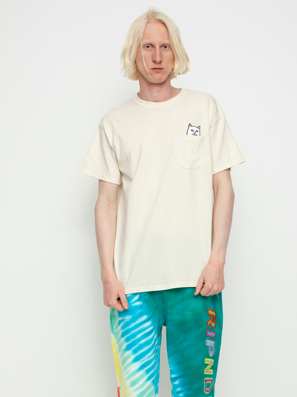 T-shirt RipNDip Lord Nermal Pocket (natural)