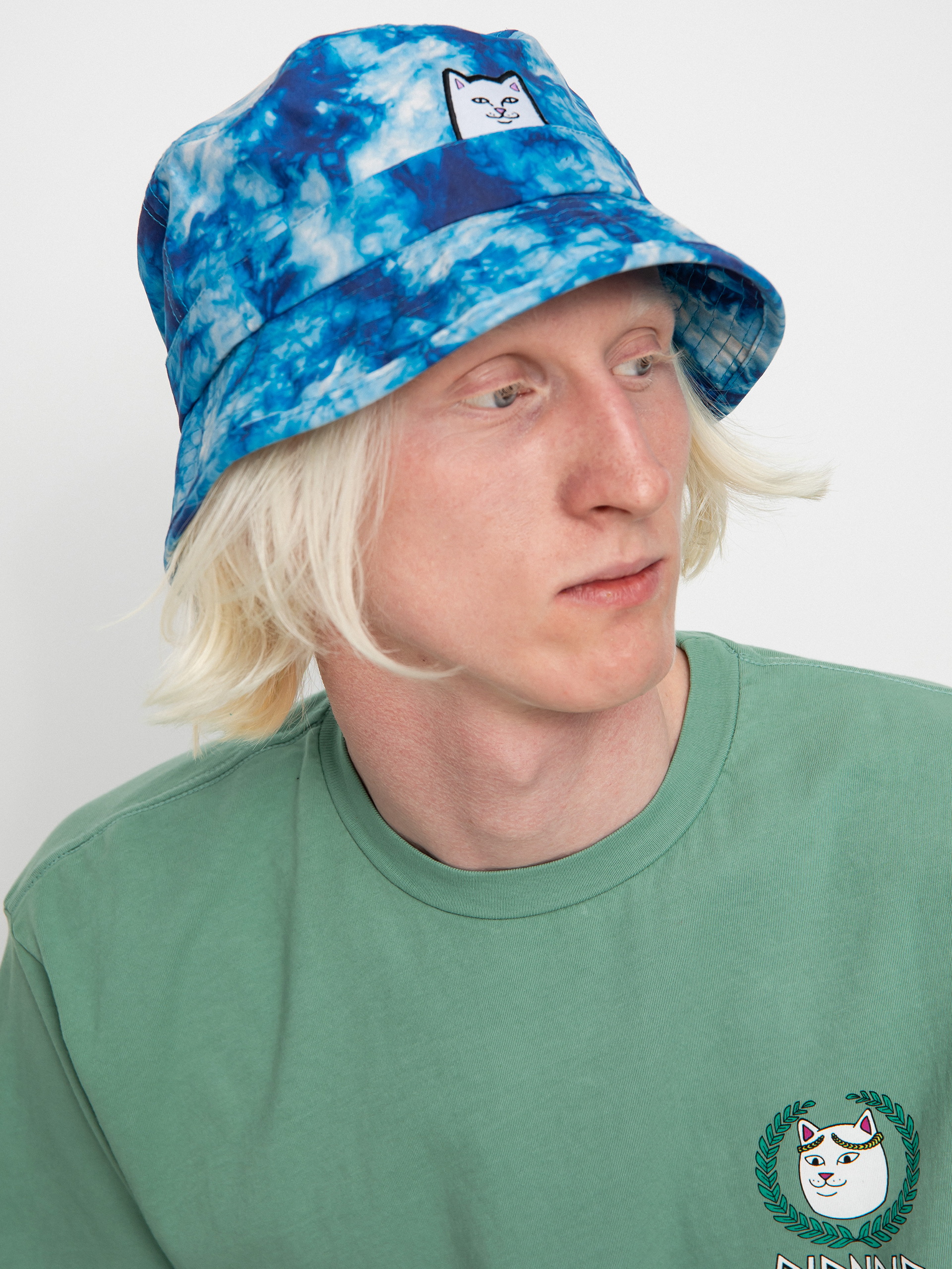 Kapelusz RipNDip Lord Nermal Tie Dye (blue acid wash)