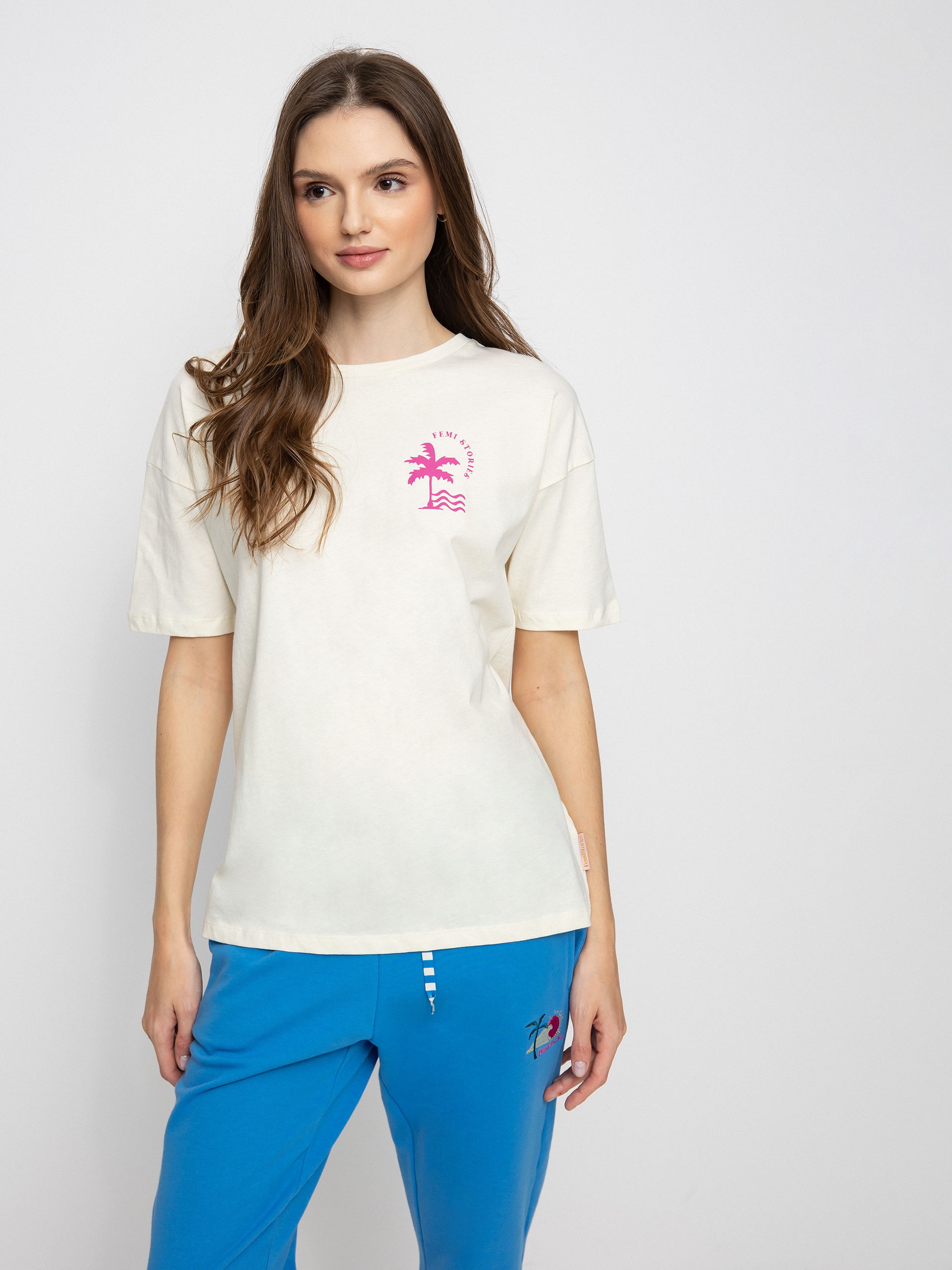 T-shirt Femi Stories Loose Wmn (ecr)