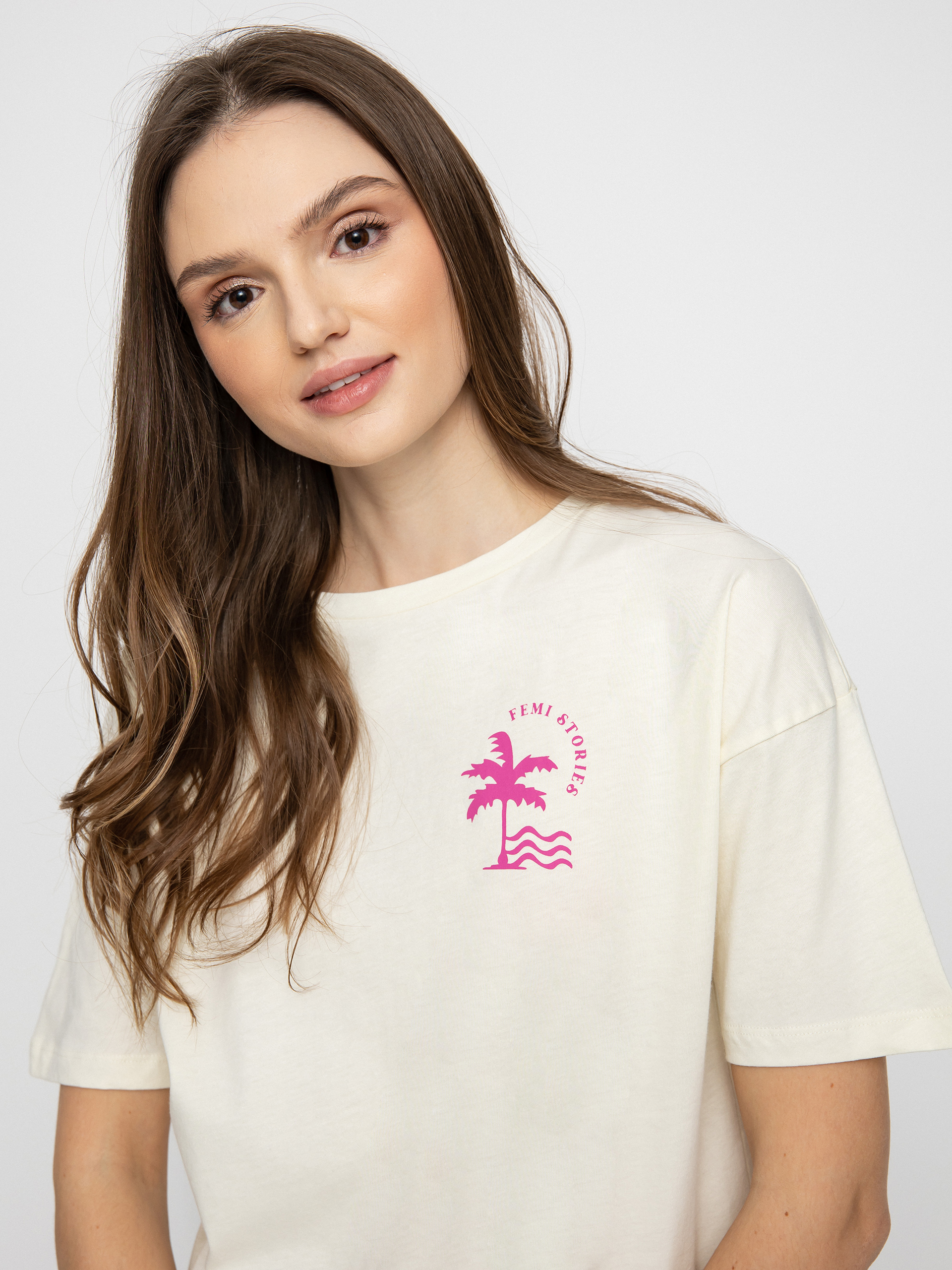 T-shirt Femi Stories Loose Wmn (ecr)