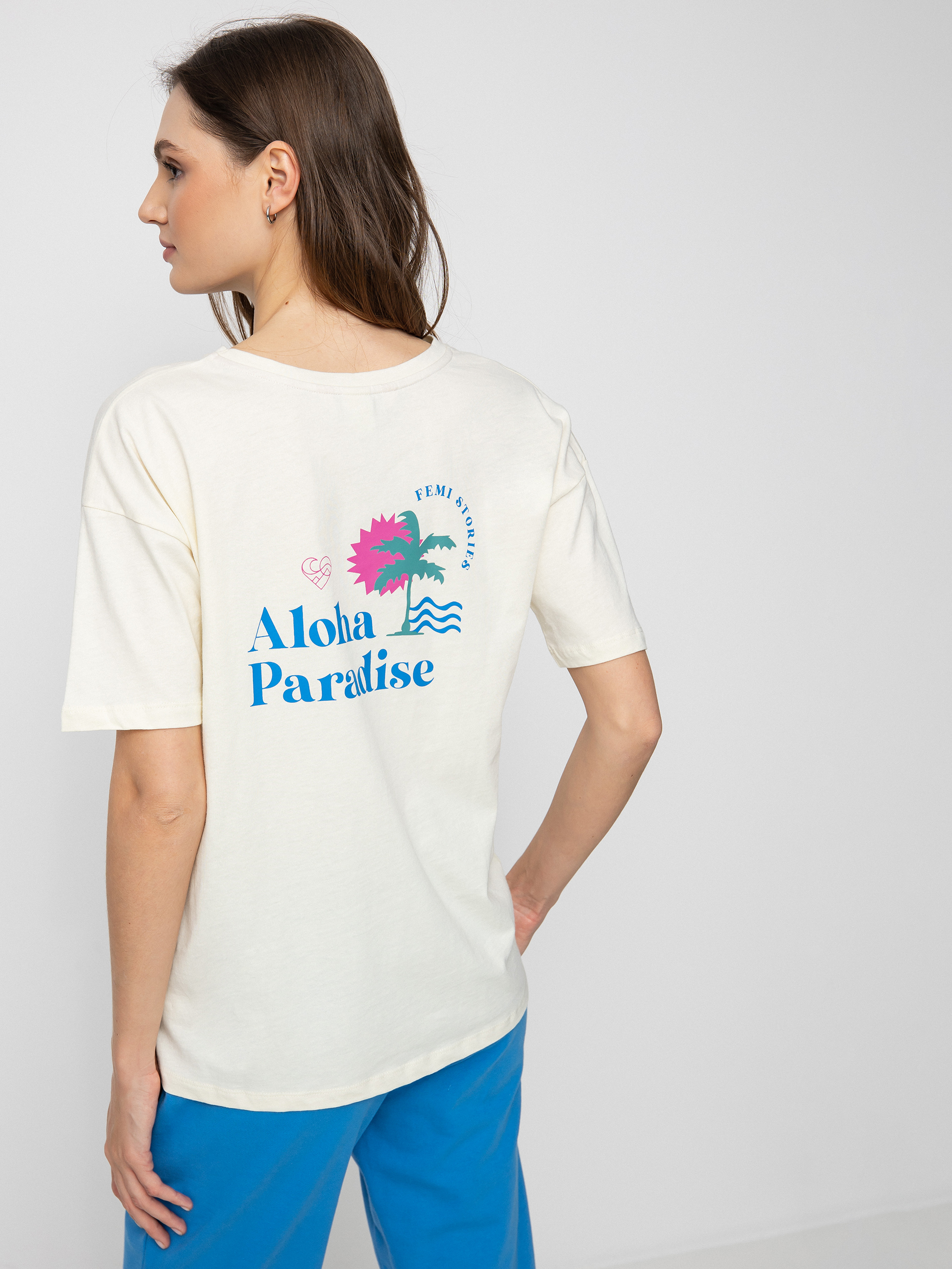 T-shirt Femi Stories Loose Wmn (ecr)