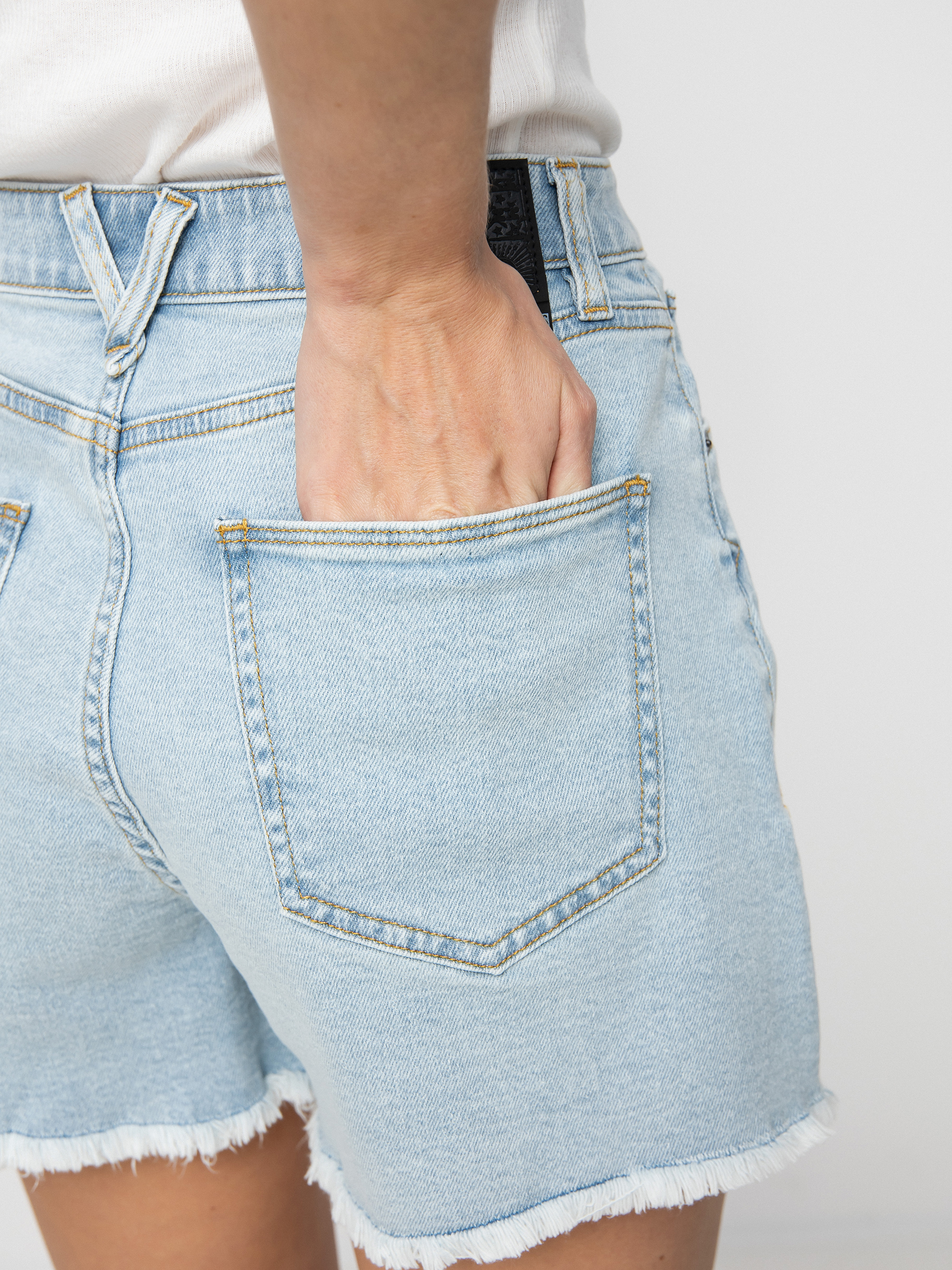 Szorty Volcom Stn Step Hirise Wmn (thrifter blue light)