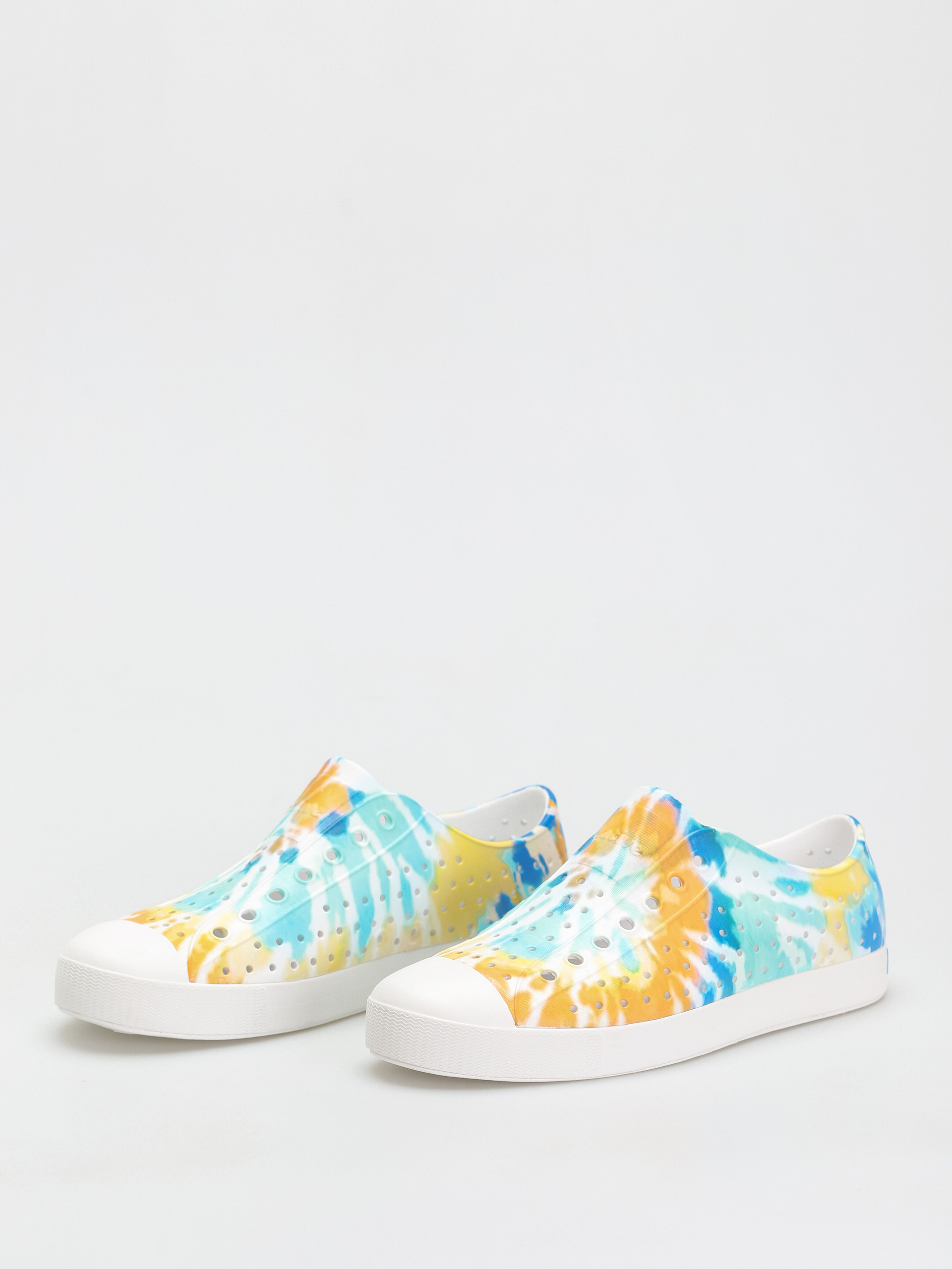 Buty Native Jefferson Print (shell white/shell white/orange tie dye)