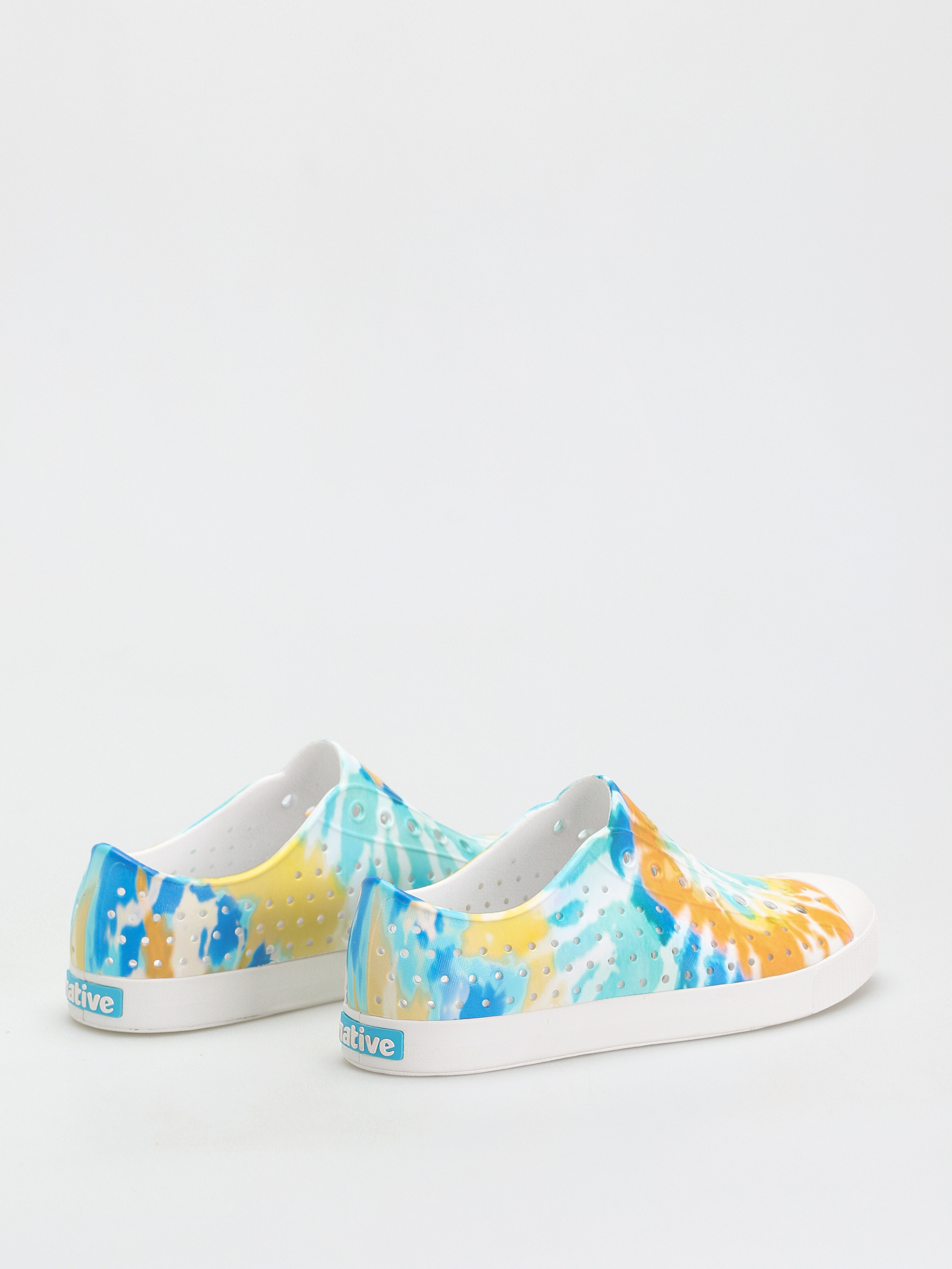 Buty Native Jefferson Print (shell white/shell white/orange tie dye)