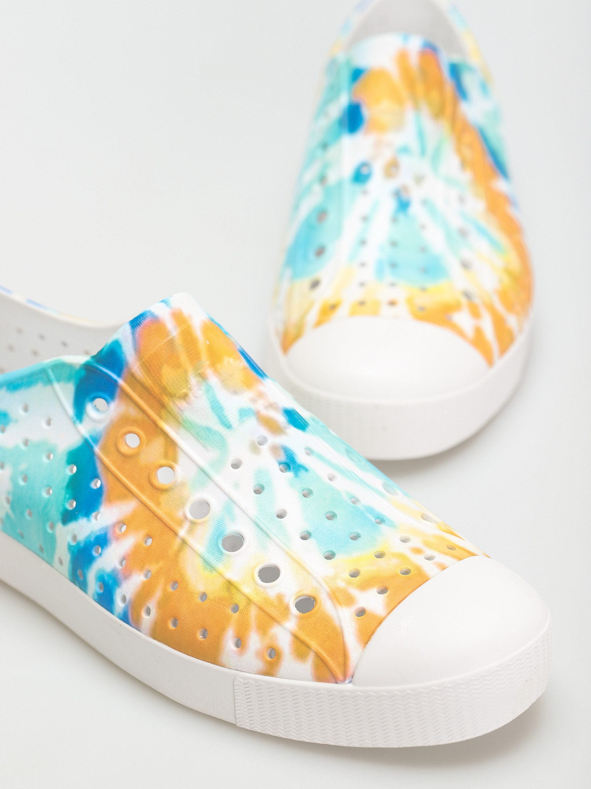 Buty Native Jefferson Print (shell white/shell white/orange tie dye)