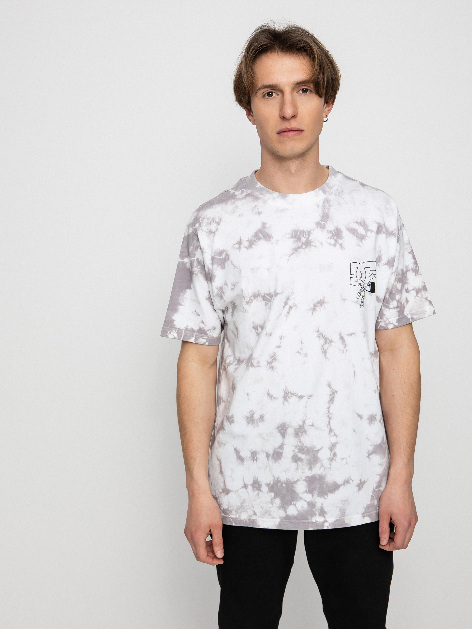 T-shirt DC Fill In (high rise/ white blochy tiedye)
