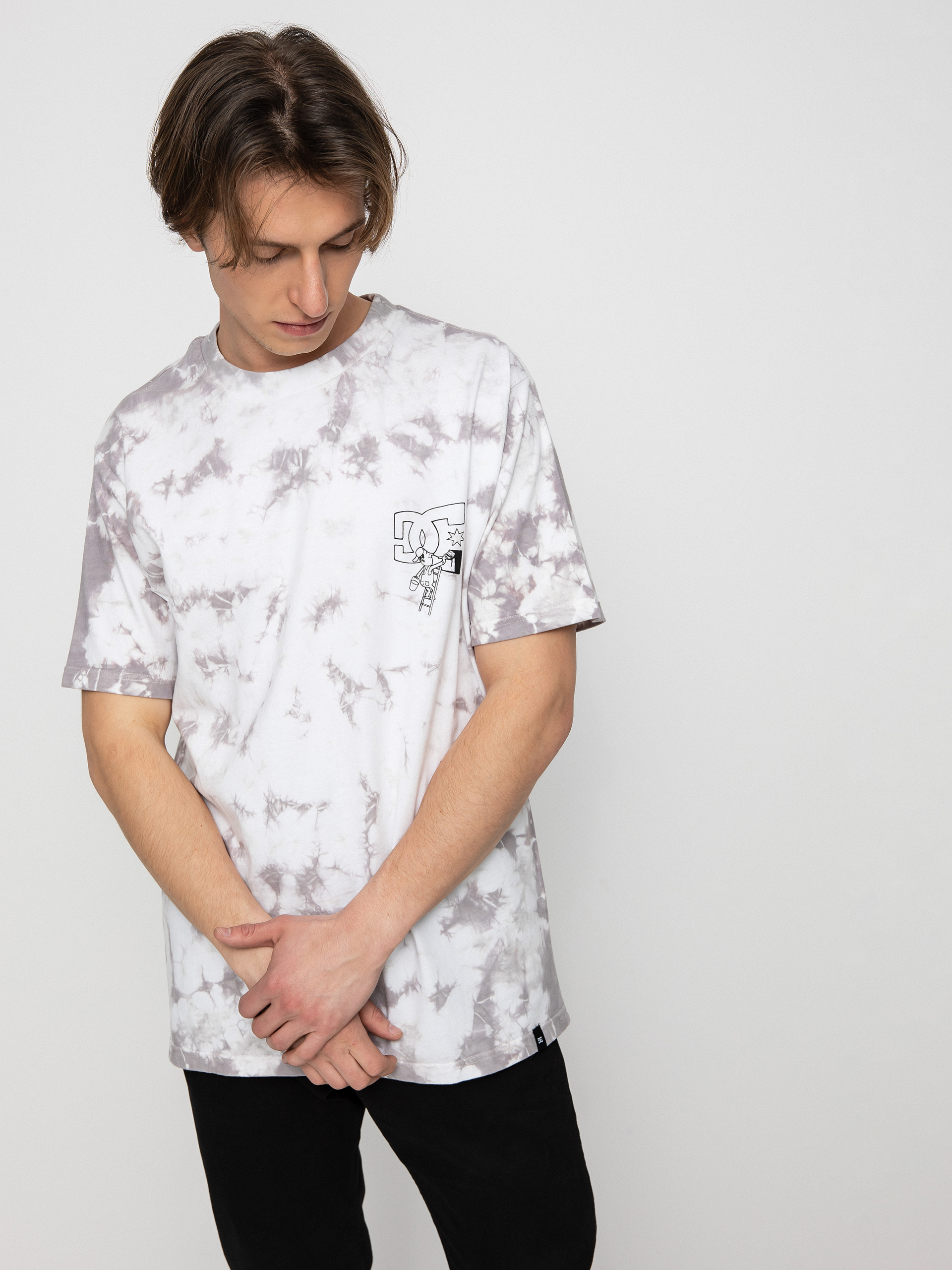 T-shirt DC Fill In (high rise/ white blochy tiedye)
