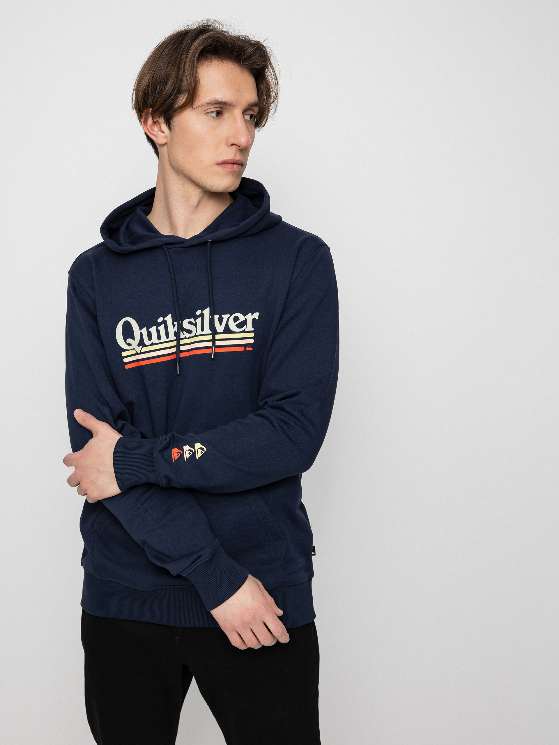 Bluza z kapturem Quiksilver On The Line HD (navy blazer)