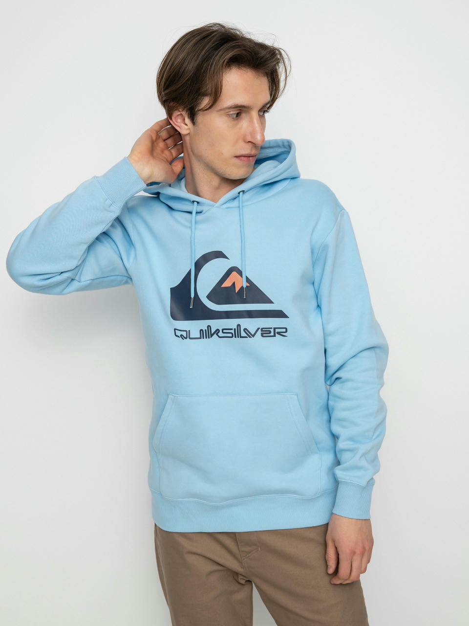 Bluza z kapturem Quiksilver Big Logo HD (airy blue)