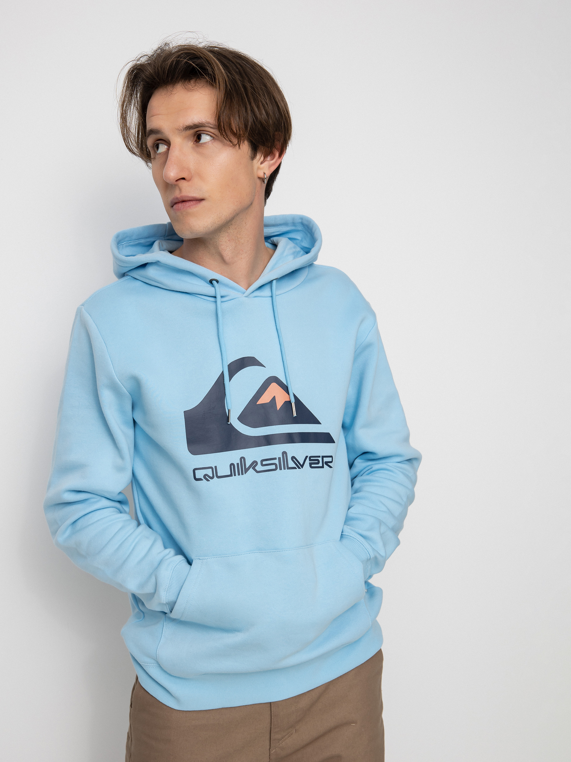 Bluza z kapturem Quiksilver Big Logo HD (airy blue)