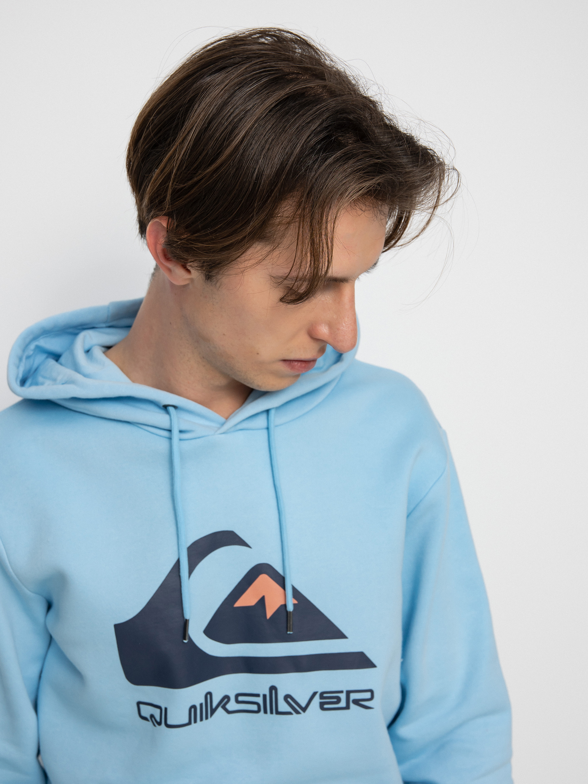 Bluza z kapturem Quiksilver Big Logo HD (airy blue)