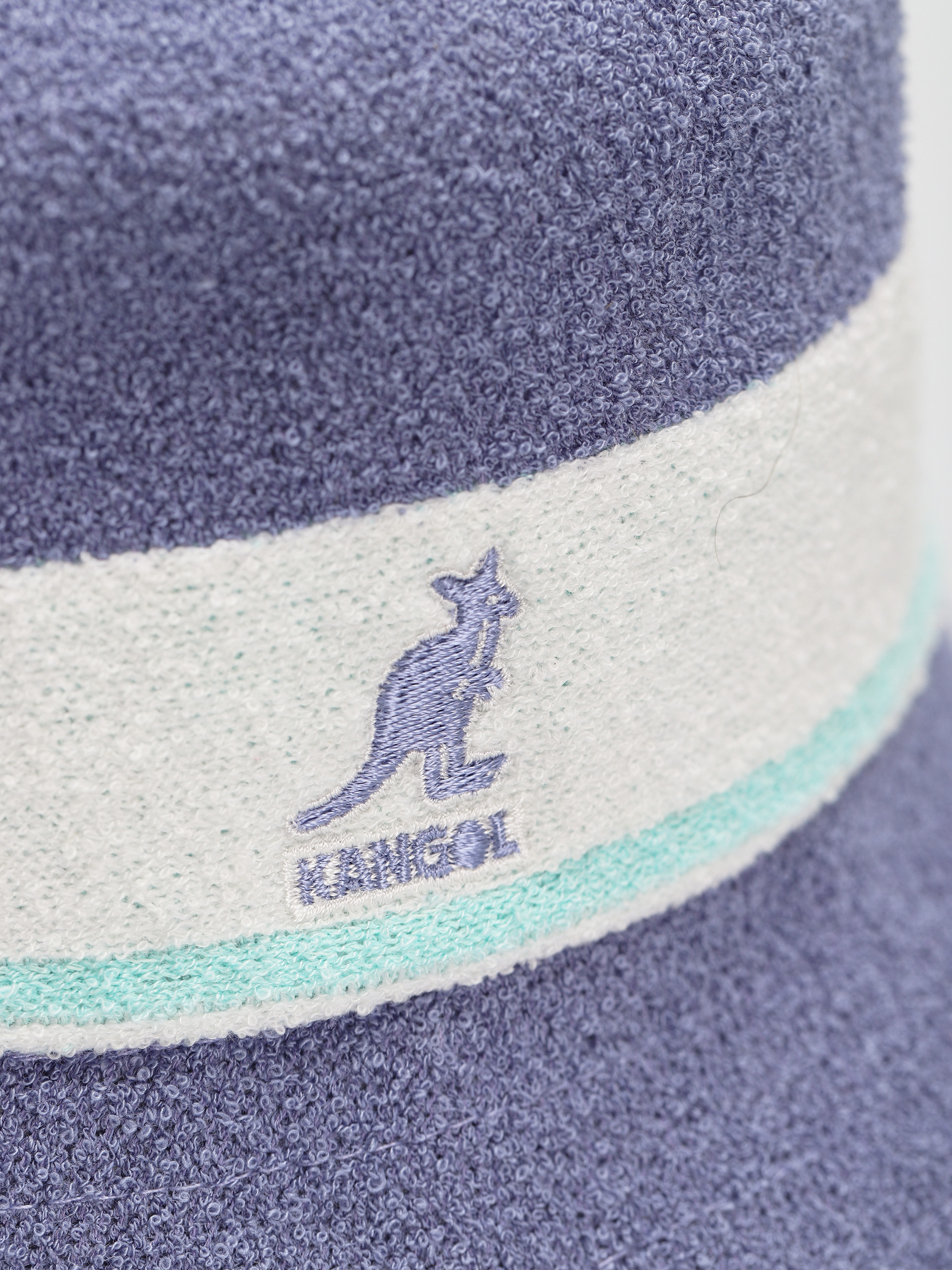 Kapelusz Kangol Bermuda Stripe Bucket (iced lilac)