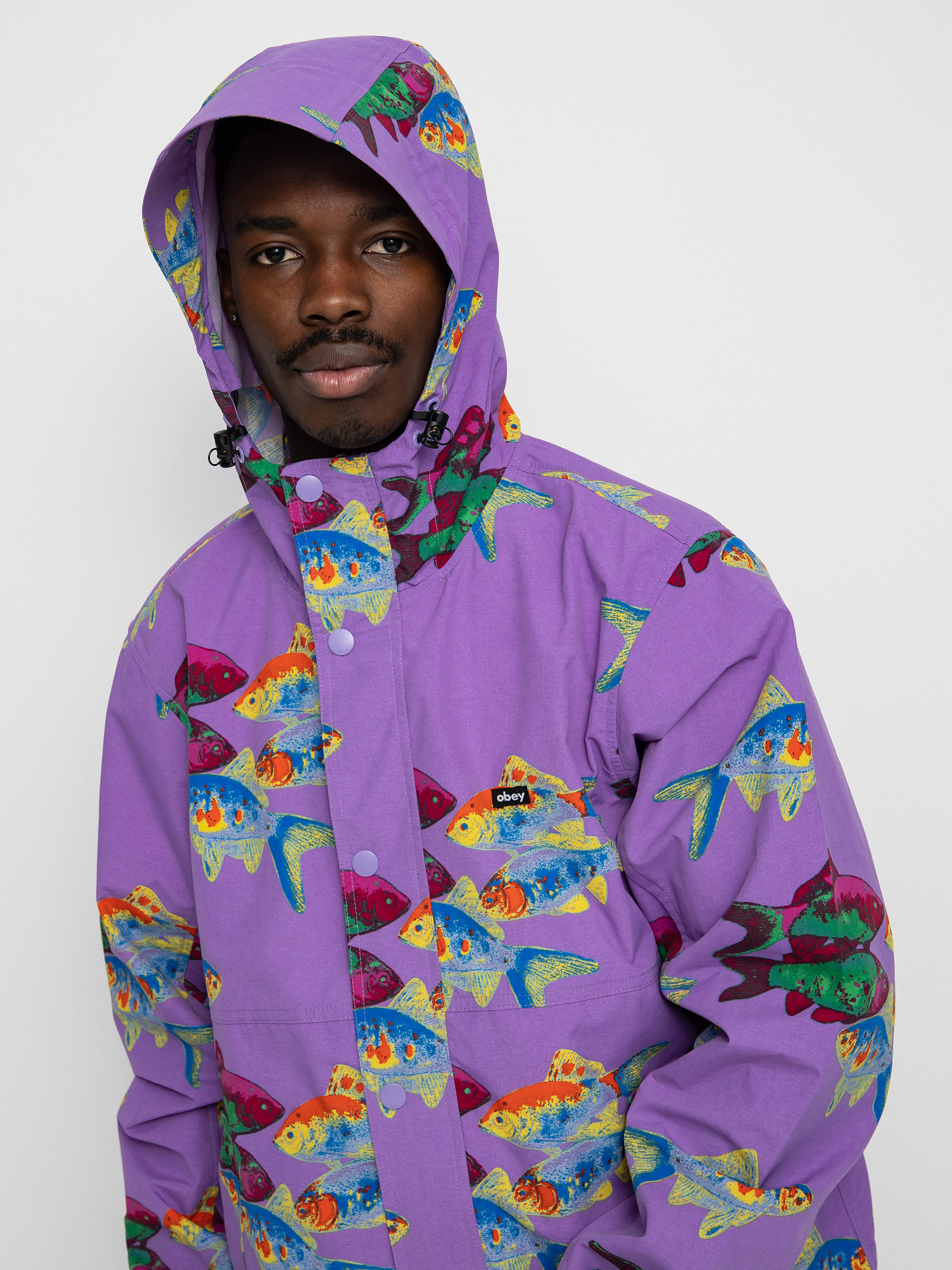 Kurtka OBEY Fishbowl (lavender silk multi)